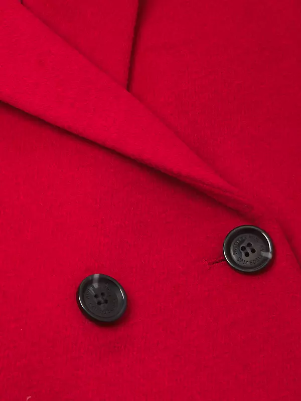 Shop Olivia Pure Wool Coat in Red