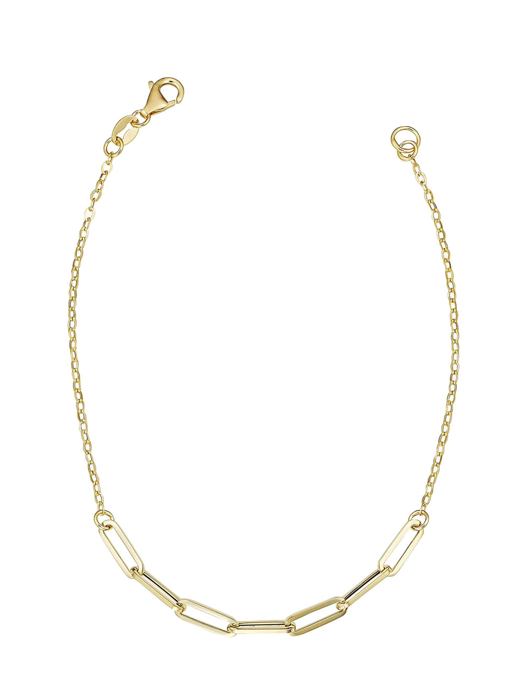 Oradina Women's 14K Yellow Gold Venice Center Cut Necklace - Yellow Gold