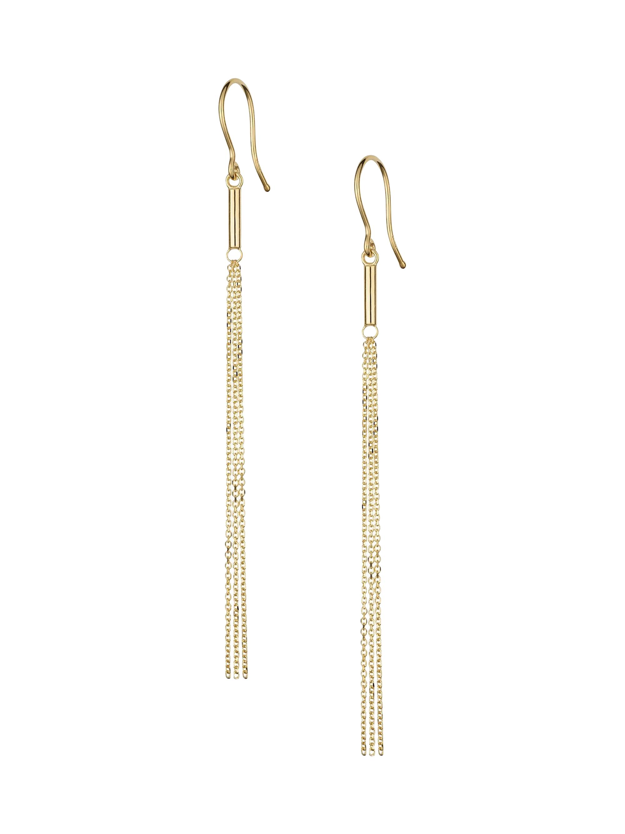 Oradina Women's 14K Yellow Gold Vicenza Tassel Drop Earrings - Yellow Gold