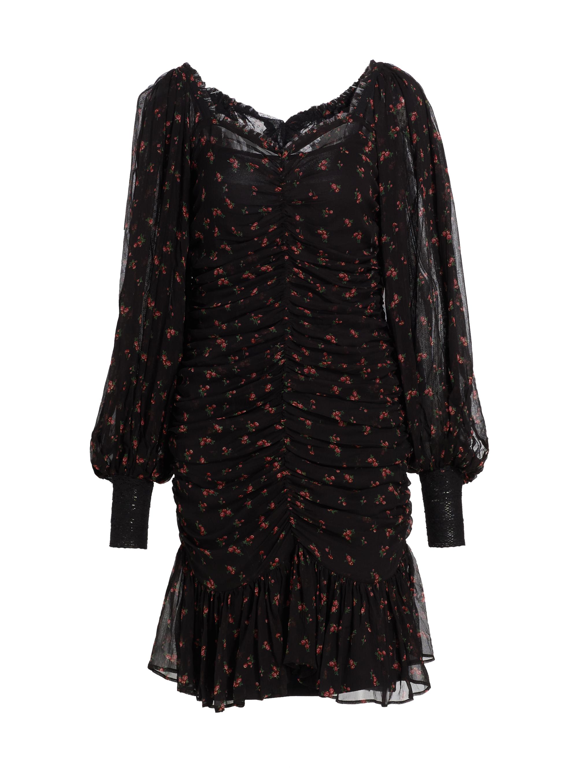 byTiMo Women's Floral Ruched Minidress - Petite Flowers