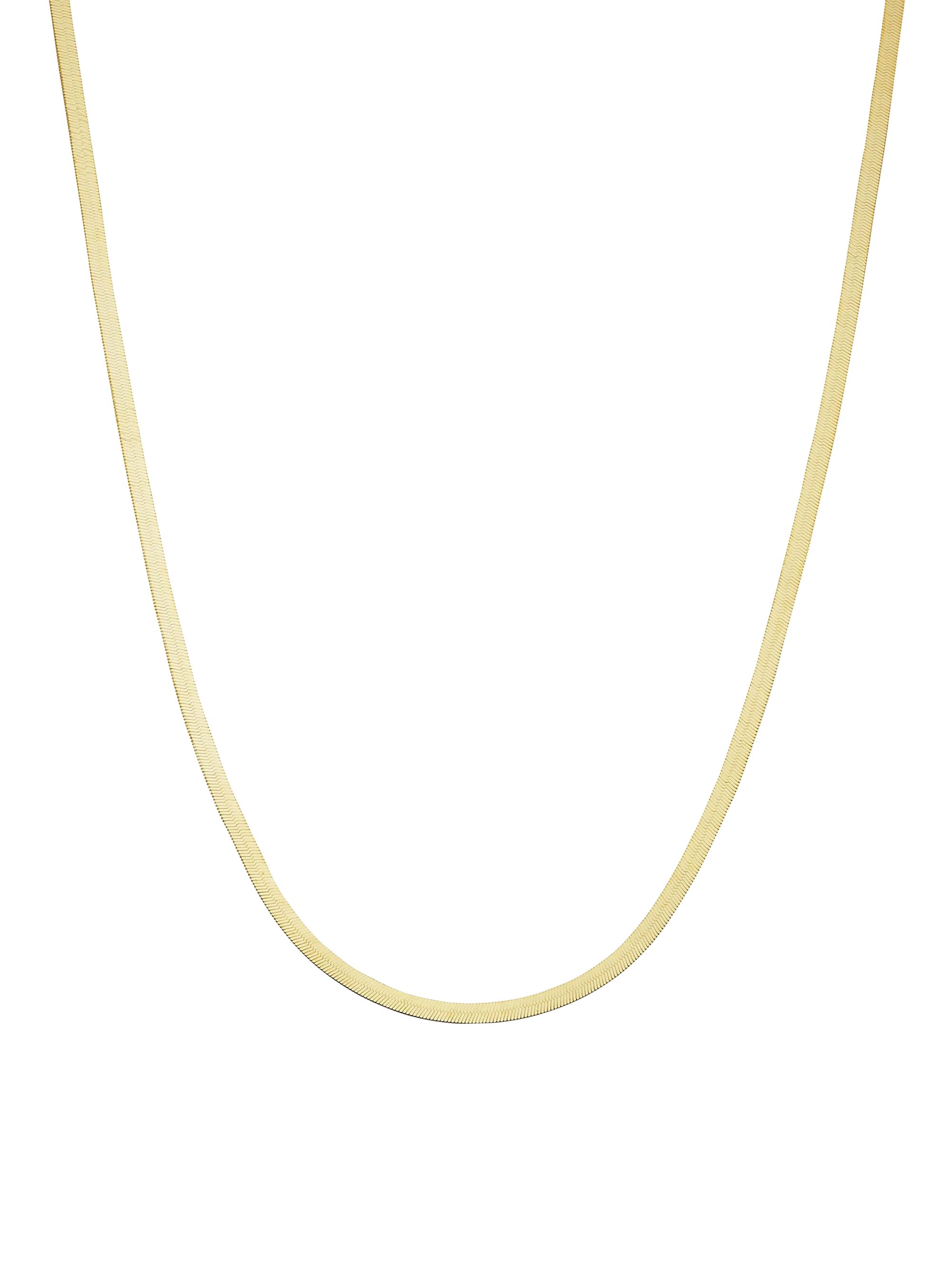 Oradina Women's 14K Yellow Gold Park Avenue Herringbone Choker - Yellow Gold