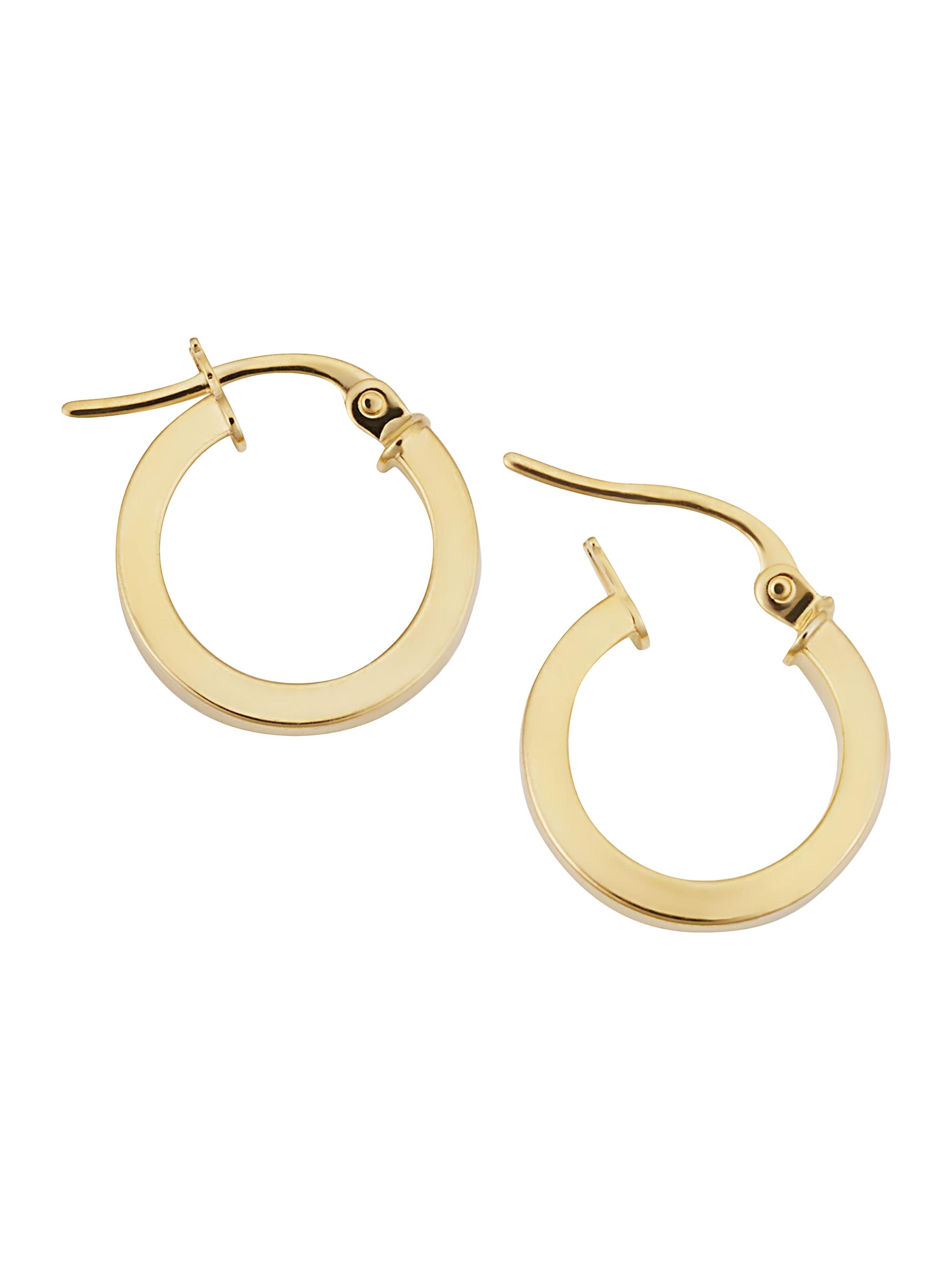 Oradina Women's 18K Yellow Gold Little Darlings Mini Hoops - Yellow Gold