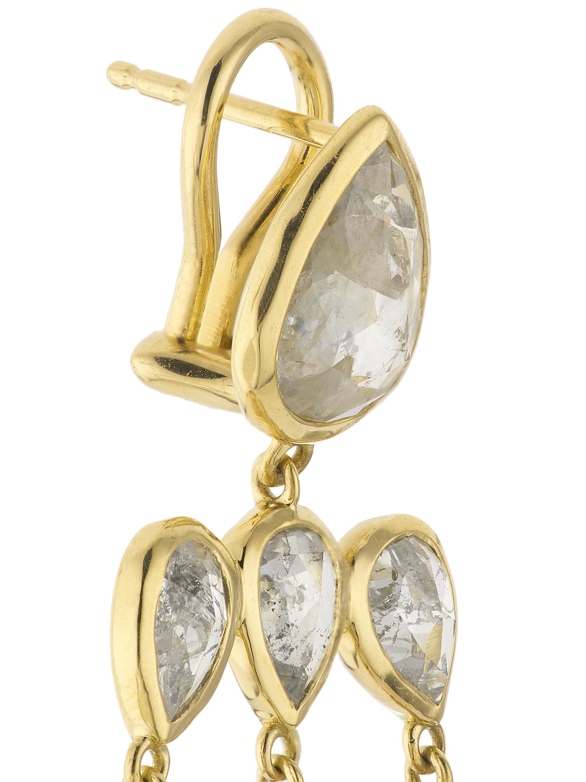 Ippolita Stardust 18K Yellow Gold & Diamond Chandelier Earrings