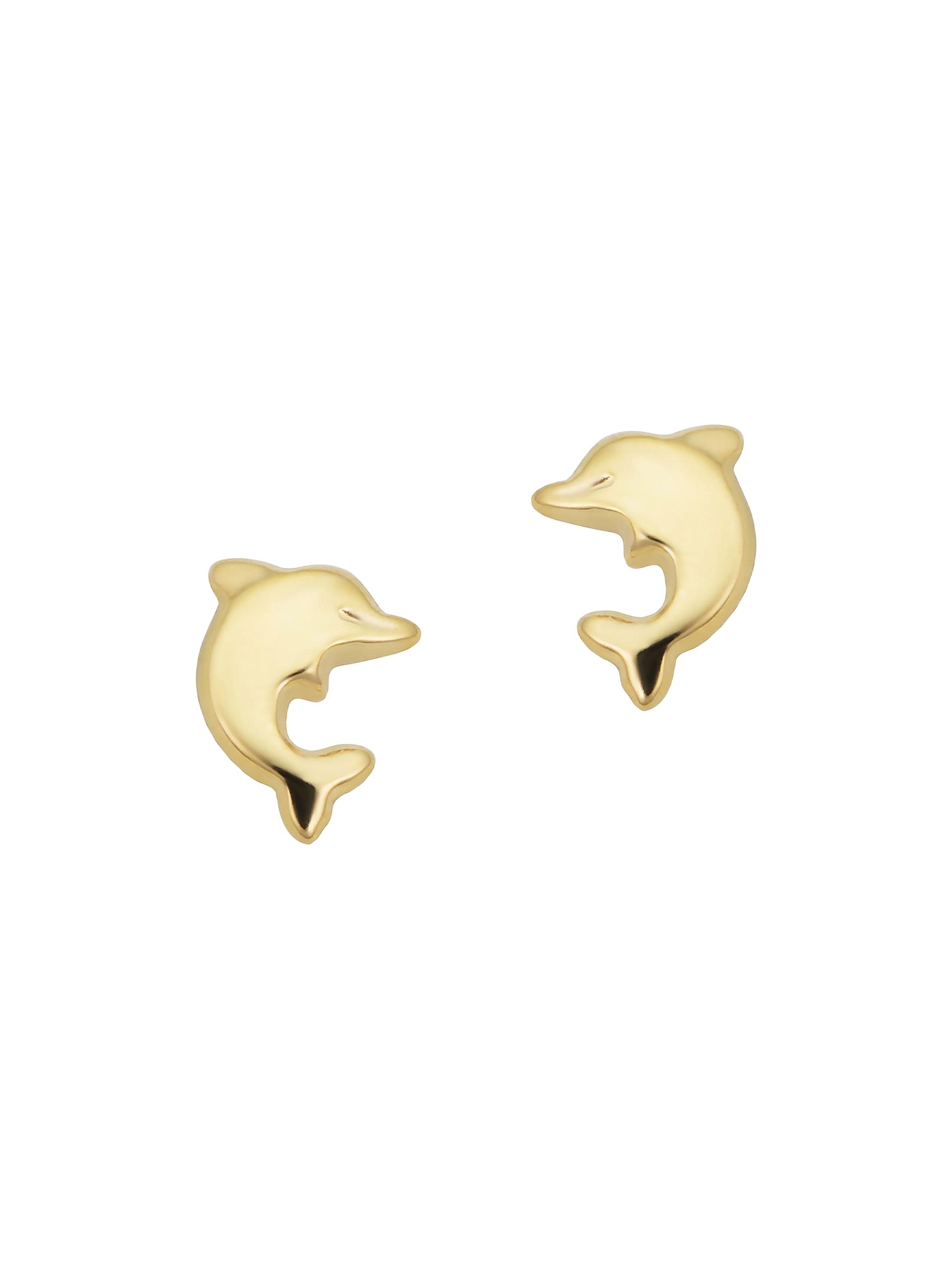 Oradina Women's 14K Yellow Gold Make a Splash Studs - Yellow Gold