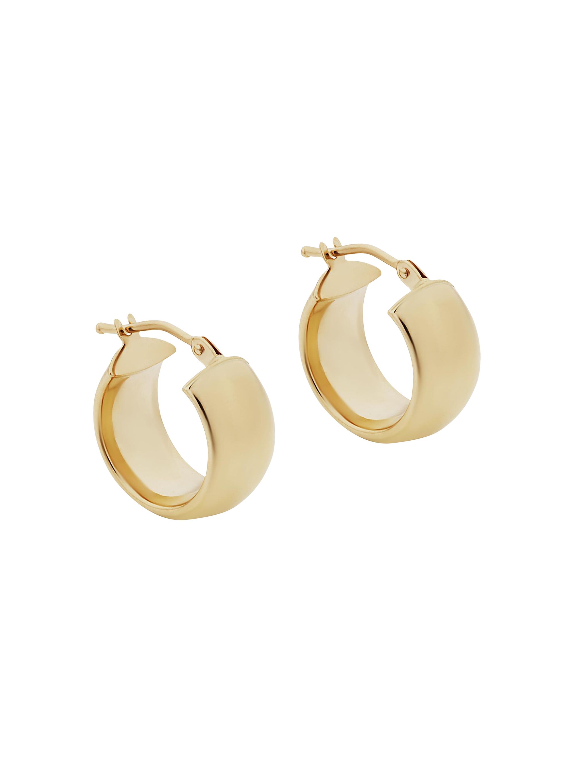 Oradina Women's 14K Yellow Gold High Society Hoops - Yellow Gold