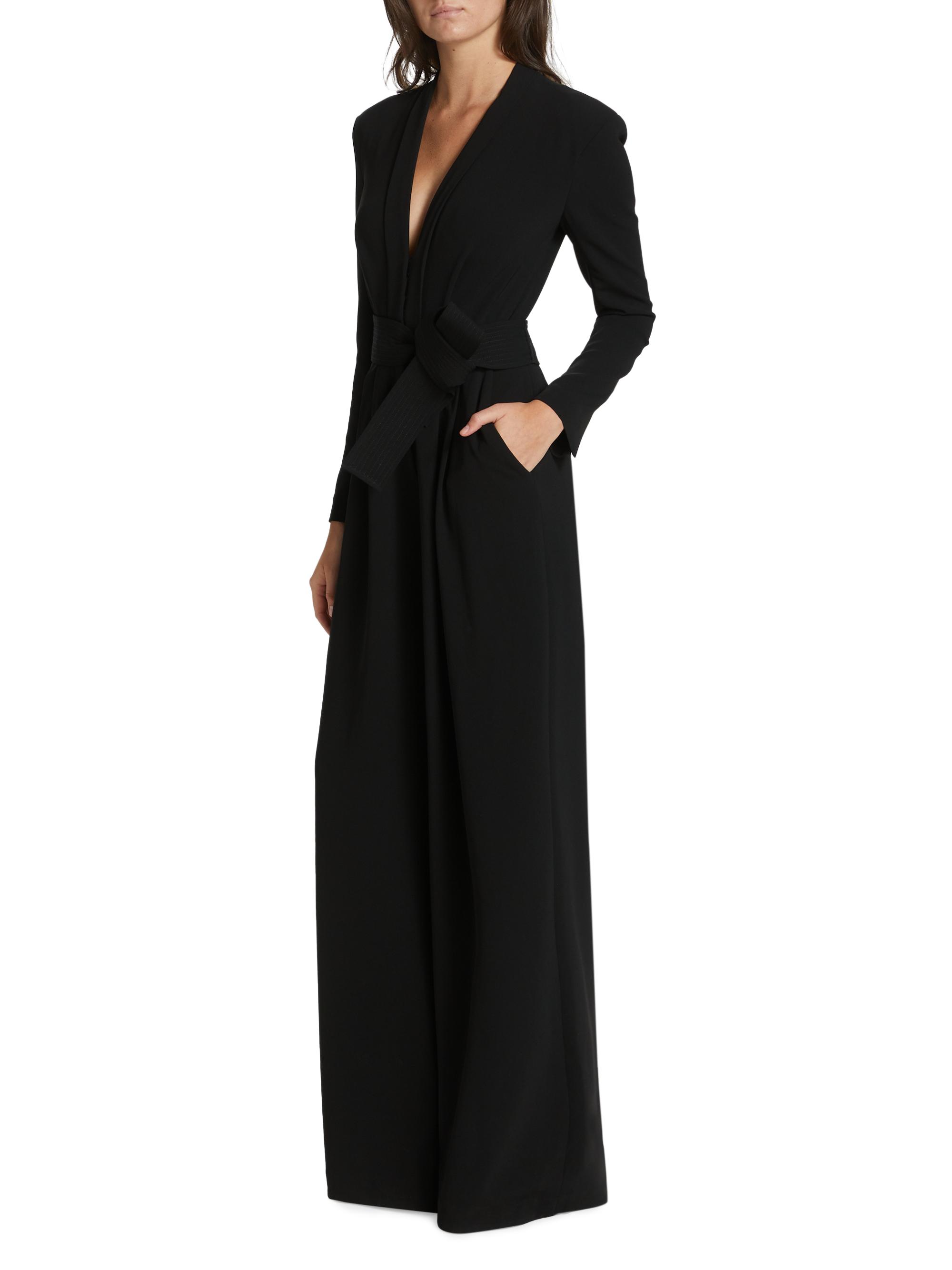 A.L.C. Kieran II Belted Crepe Wide-Leg Jumpsuit | Saks Fifth Avenue
