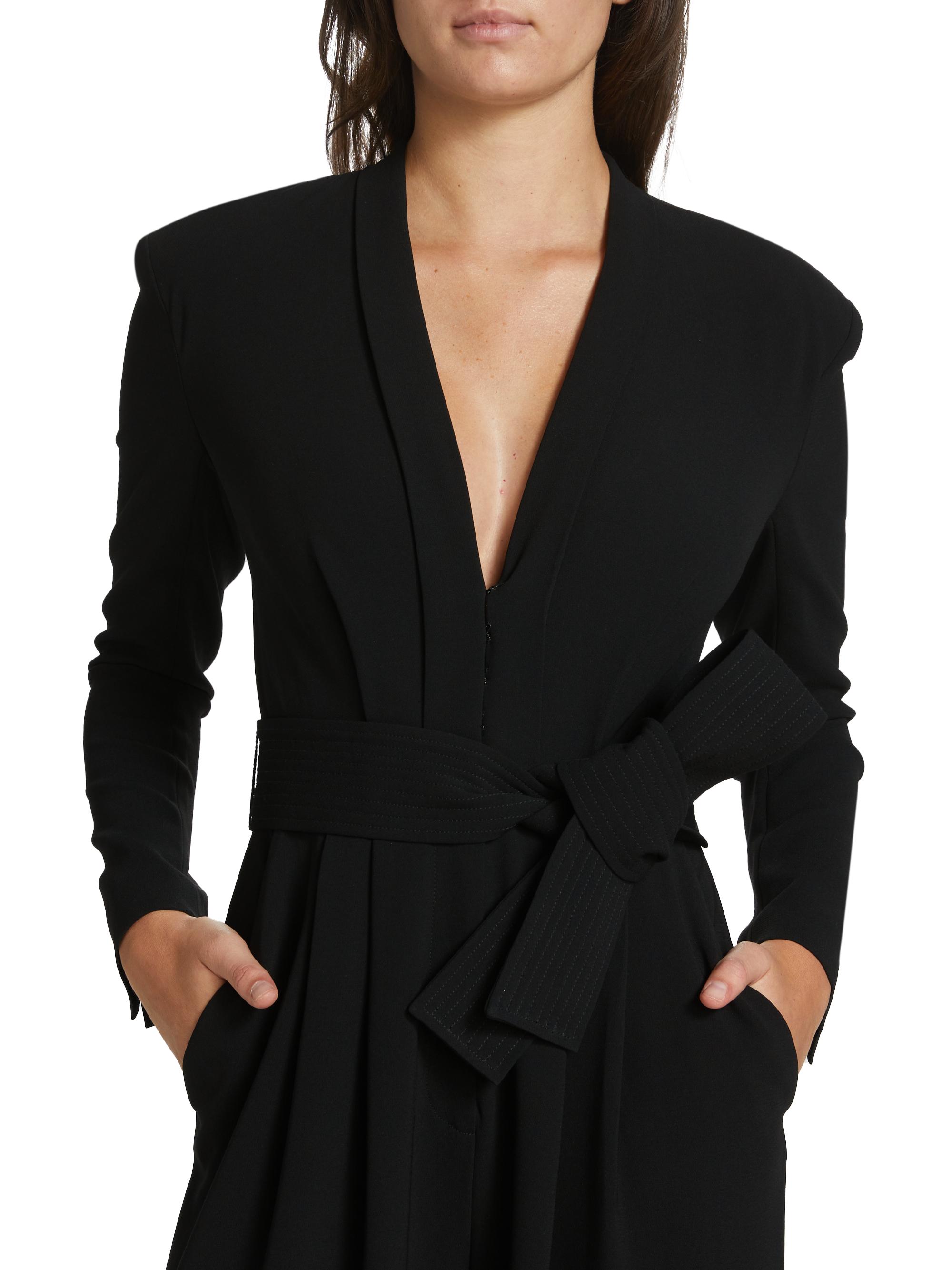 A.L.C. Kieran II Belted Crepe Wide-Leg Jumpsuit | Saks Fifth