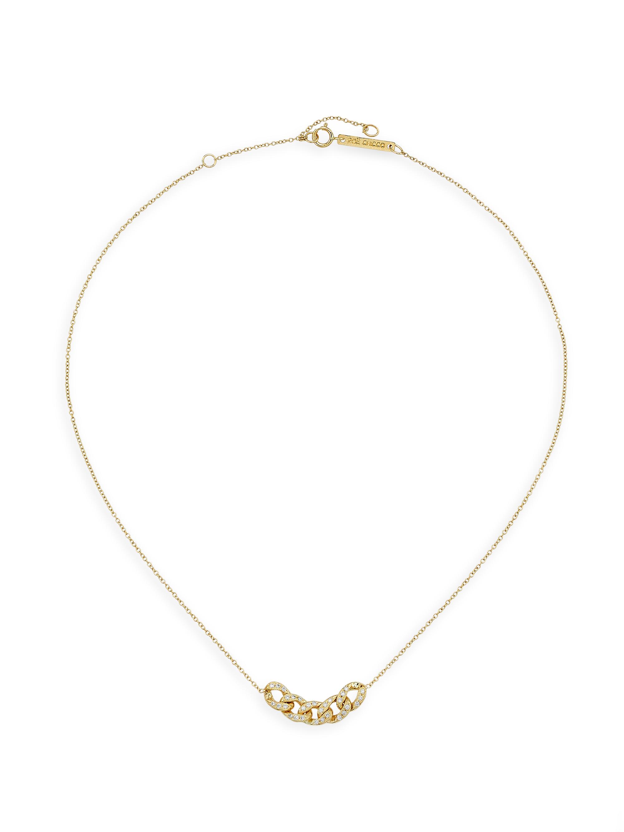 ZOE CHICCO Women's Heavy Metal 14K Yellow Gold & 0.25 TCW Diamond Necklace - Gold