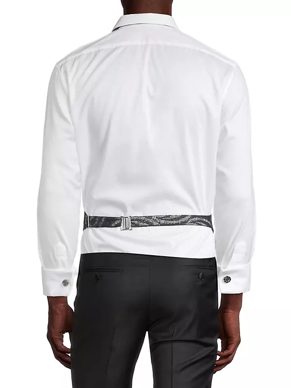 Monogram Bandana Hook Detail Long-Sleeved Shirt - Men - Ready