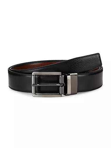 Saks Fifth Avenue Made in Italy Men's Saffiano Leather Belt - Black - Size  40 - Yahoo Shopping