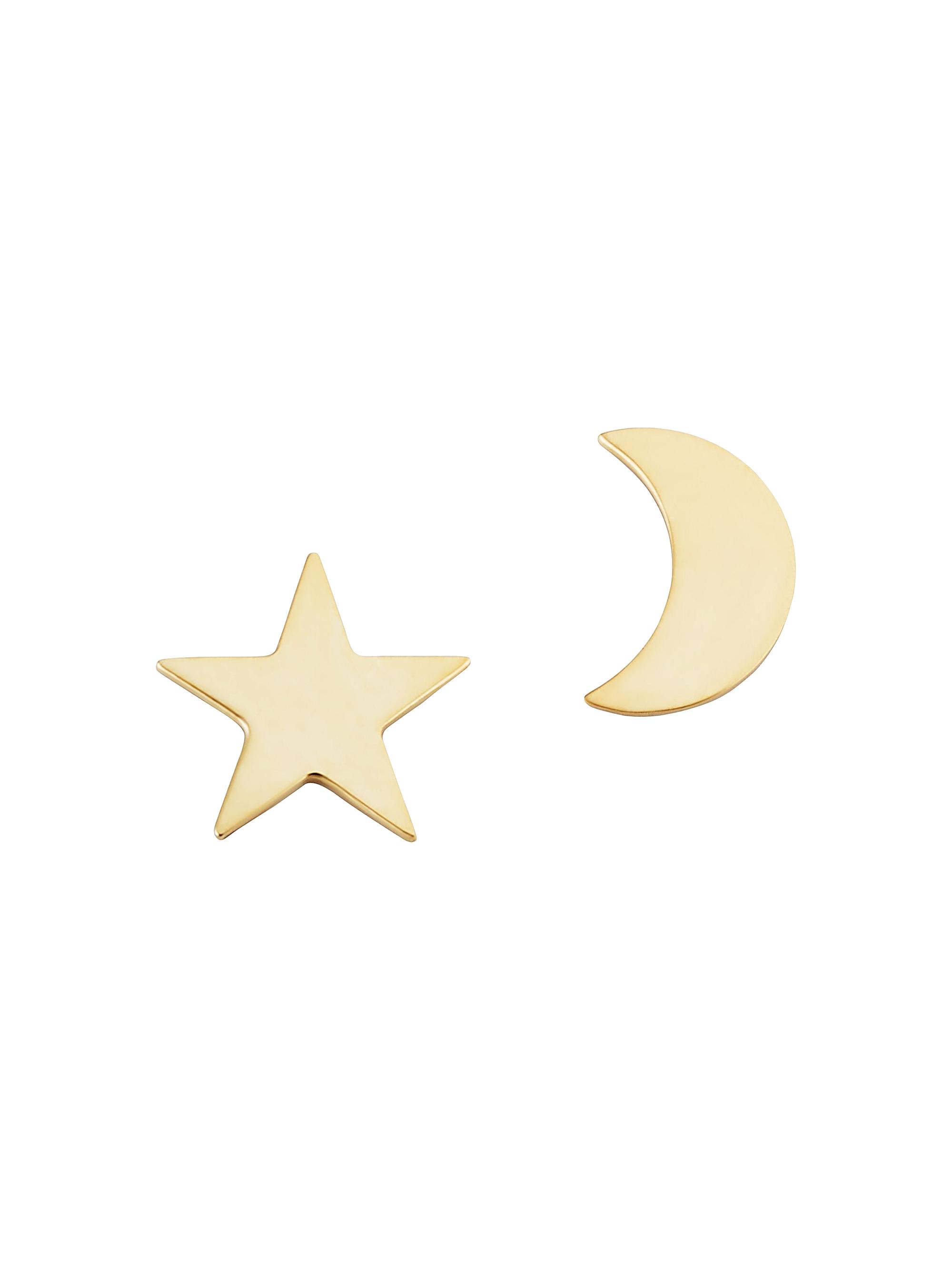 Oradina Women's 14K Yellow Gold Night Sky Studs - Yellow Gold