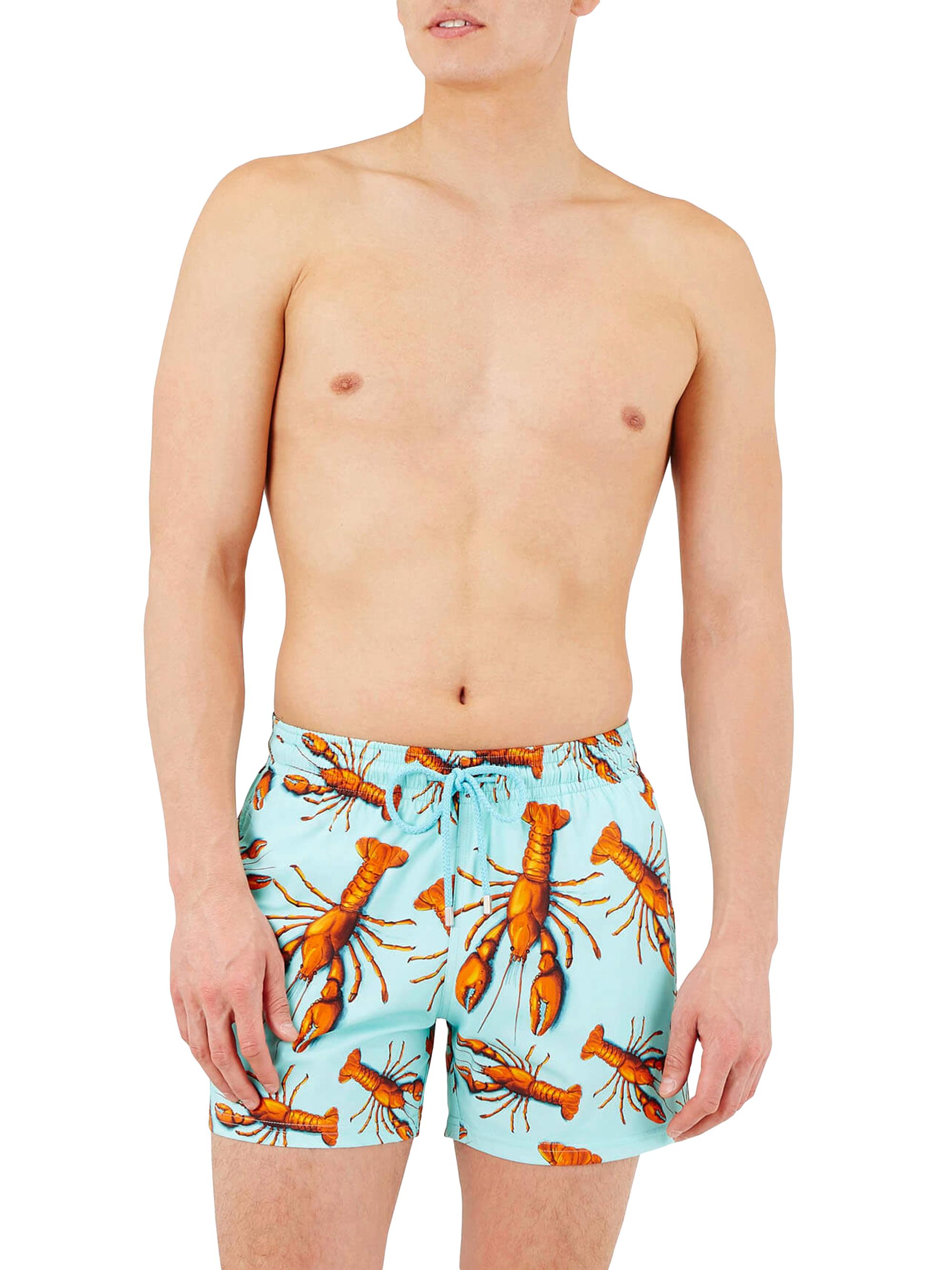 Vilebrequin Men's Lobsters Stretch Swim Shorts - Lagon
