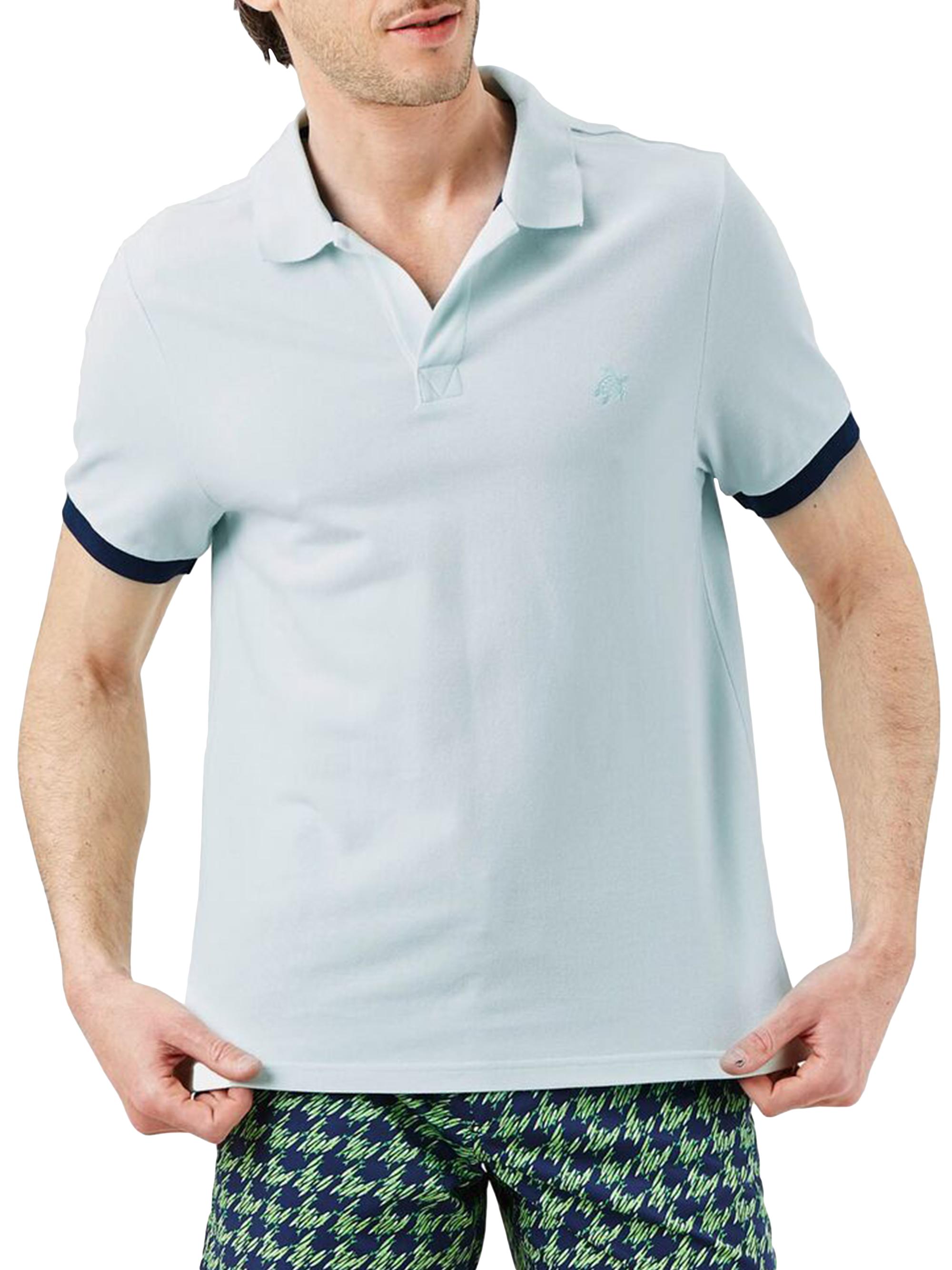Vilebrequin Men's Organic Cotton Piqué Polo Shirt - Glacier