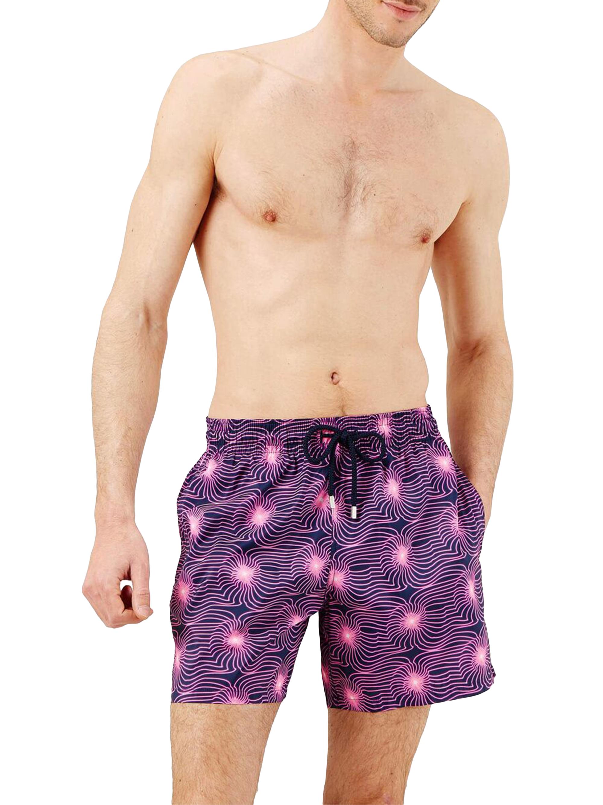 Vilebrequin Men's Hypno Shell Swim Shorts - Bleu Marine