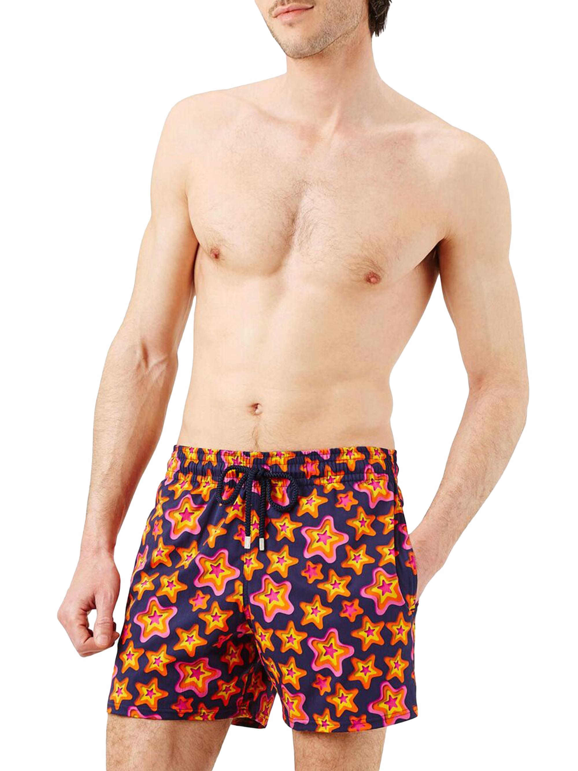 Vilebrequin Men's Stars Gift Stretch Swim Shorts - Bleu Marine