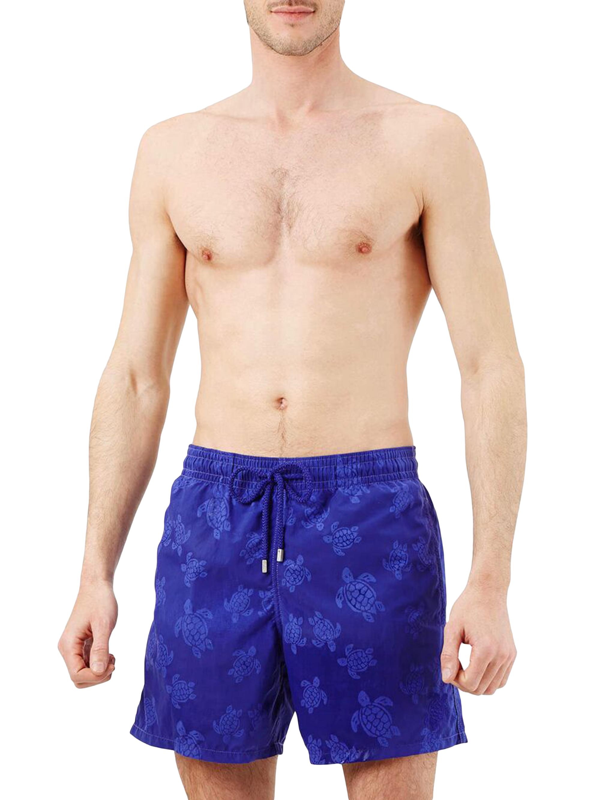 Vilebrequin Men's Aquareactive Printed Swim Shorts - Purple Blue
