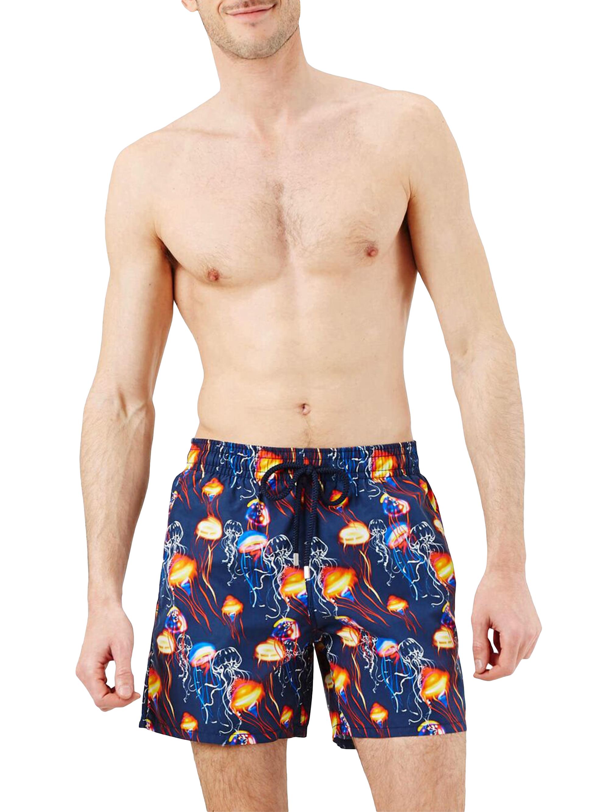 Vilebrequin Men's Neo Medusa Recycled Swim Shorts - Bleu Marine