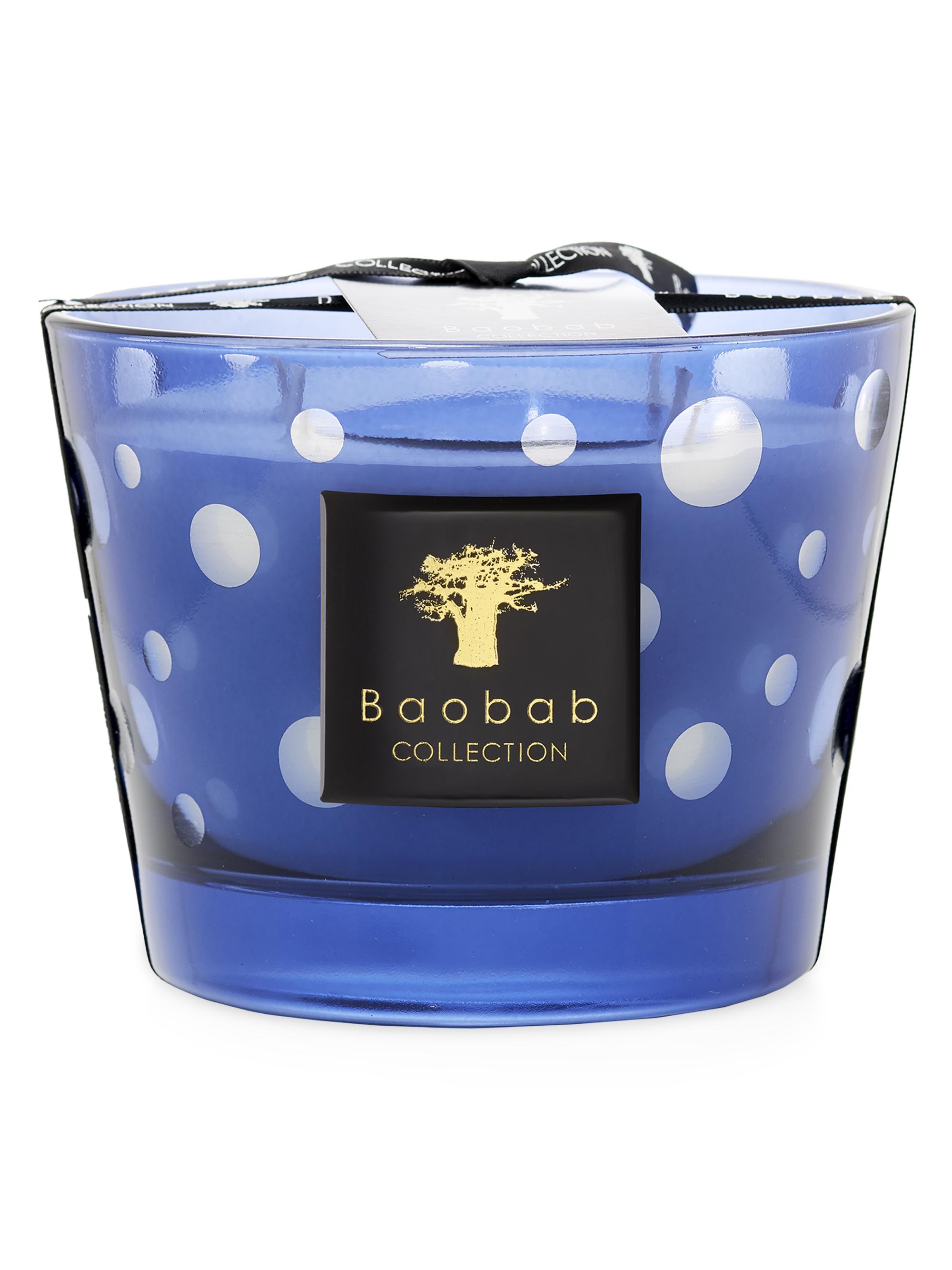 Baobab Collection Bubbles Blue Max10 Candle - Blue