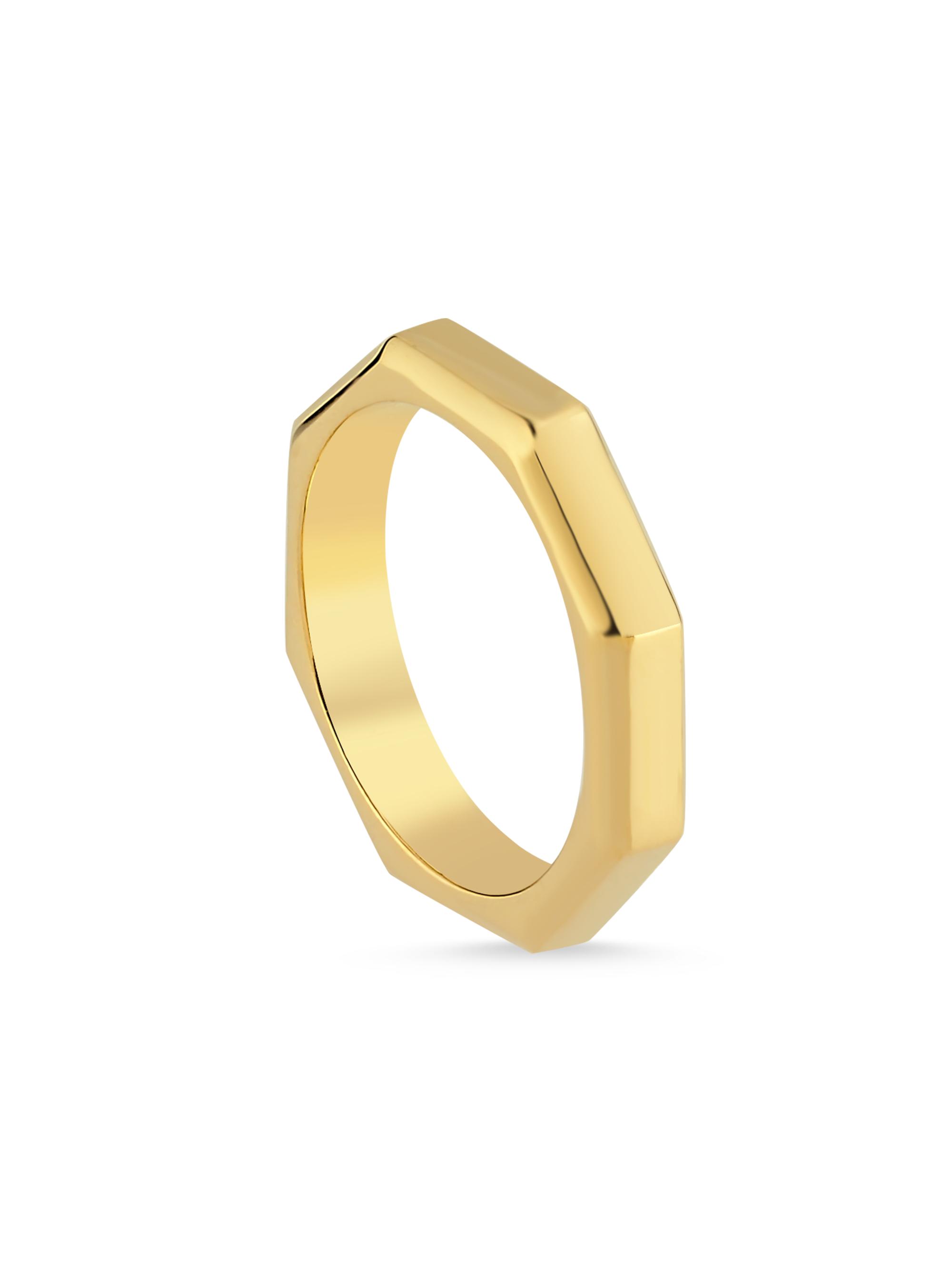 Ascher Women's Luminescence 18K Gold Polished Celestial Ring - Yellow Gold