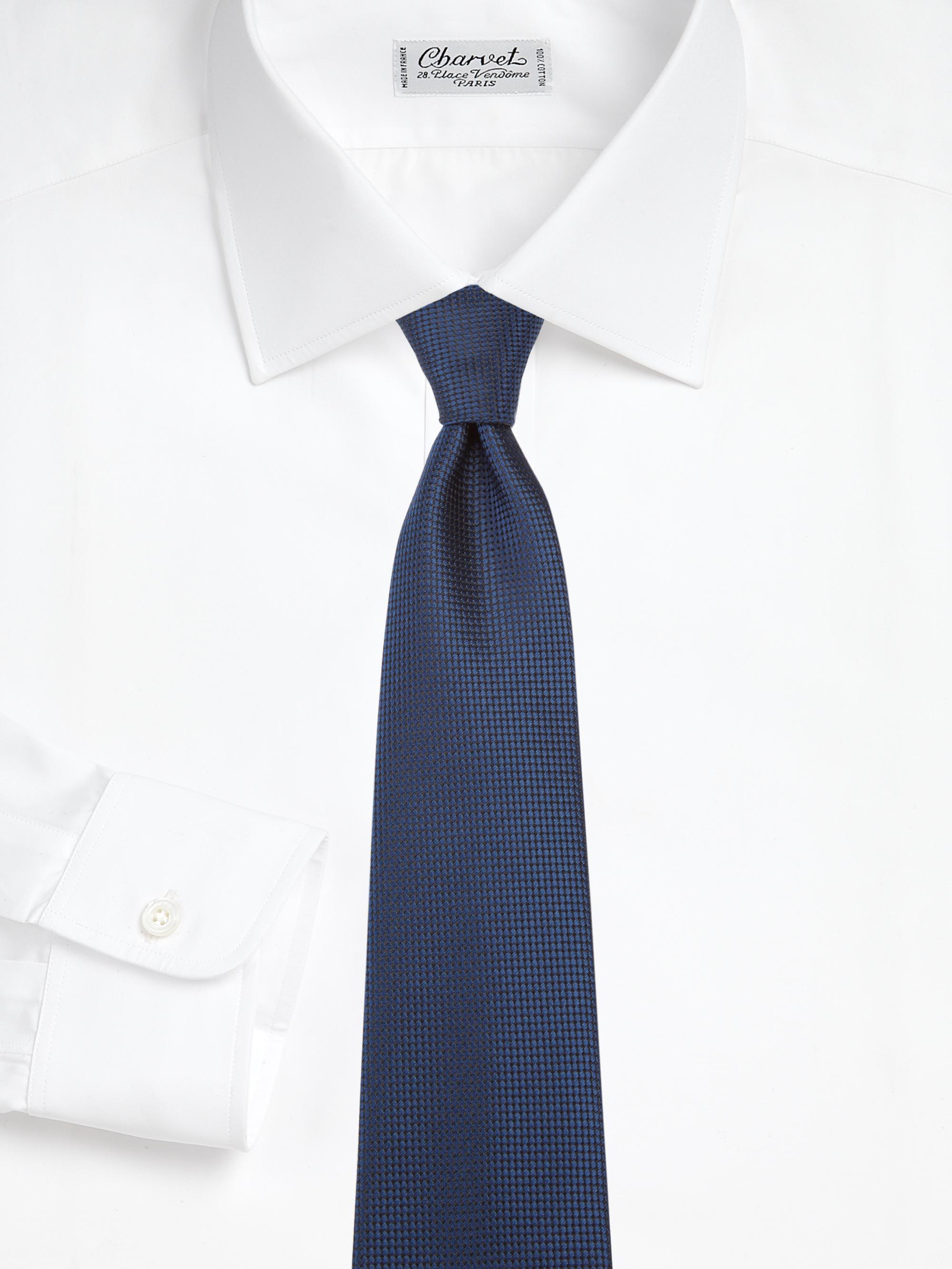 Charvet Place Vendôme ダークネイビー ネクタイ Charvet Silk Jacquard Tie | Saks Fifth Avenue