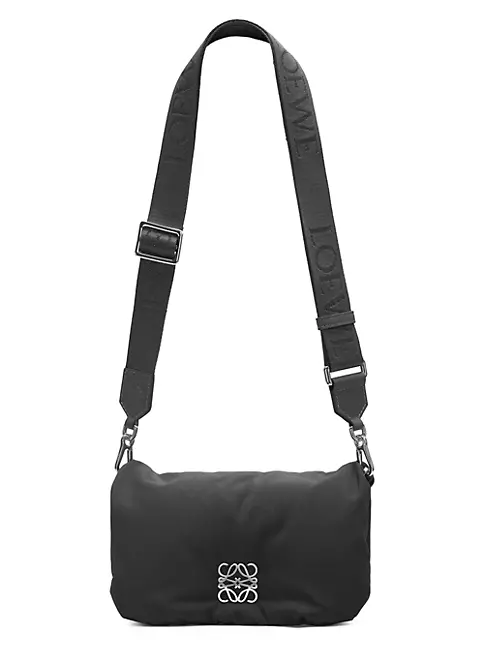 Loewe Mini Puffer Goya Bag In Nylon in Black