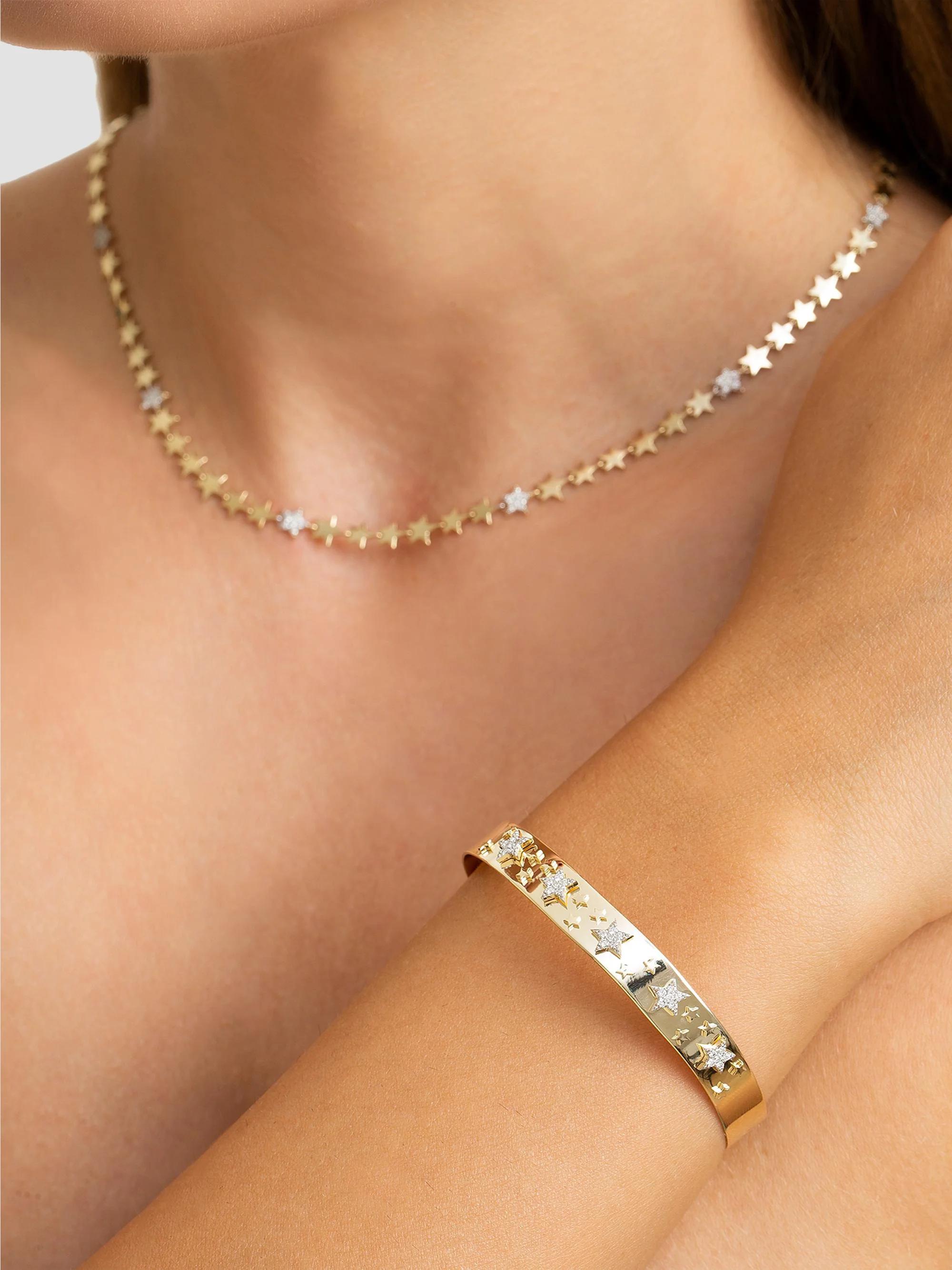 Sophia 14k Gold Charm Bracelet
