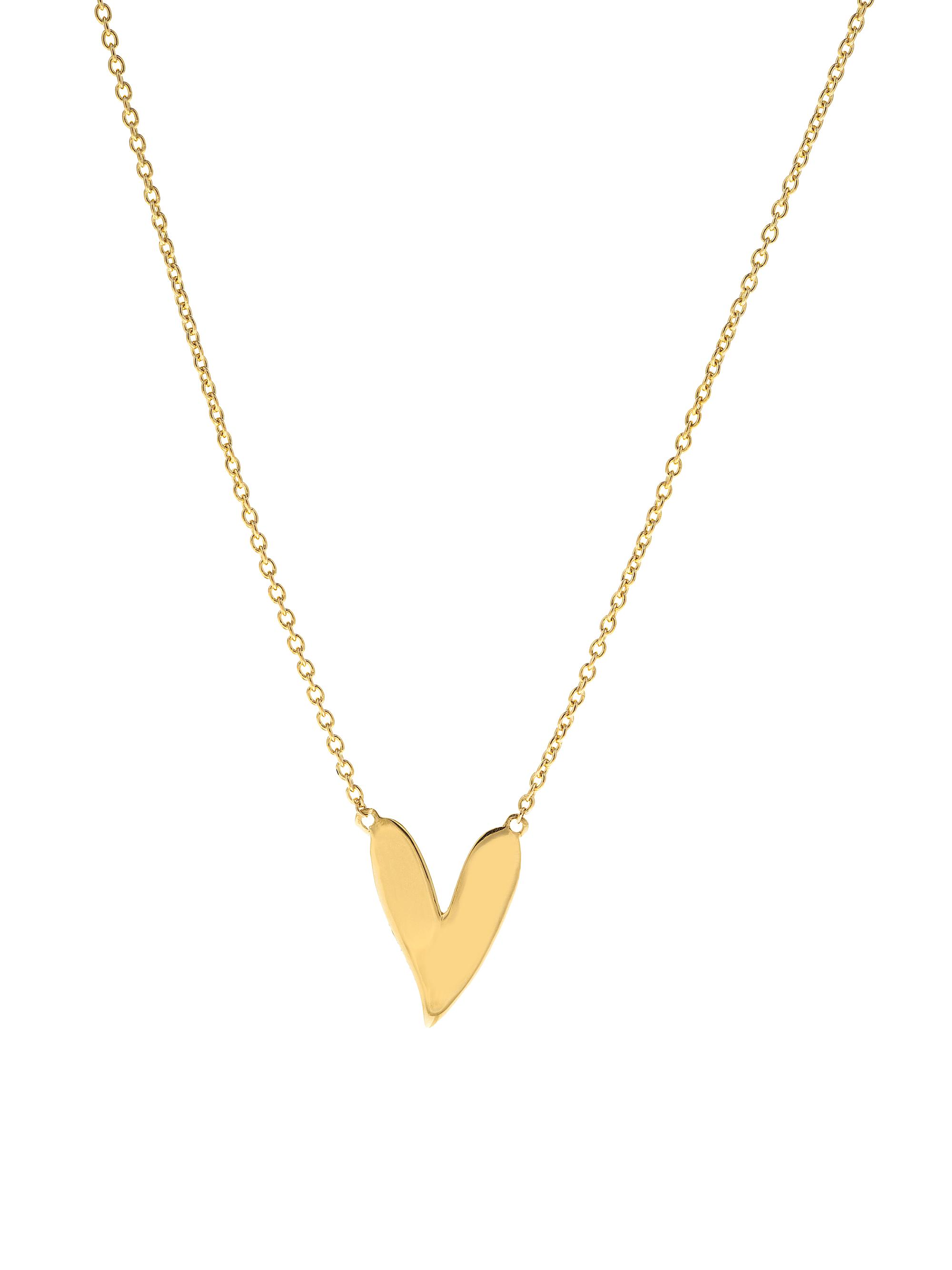 Charms Company Women's Be Mine 14K Yellow Gold Heart Pendant Necklace - Yellow Gold