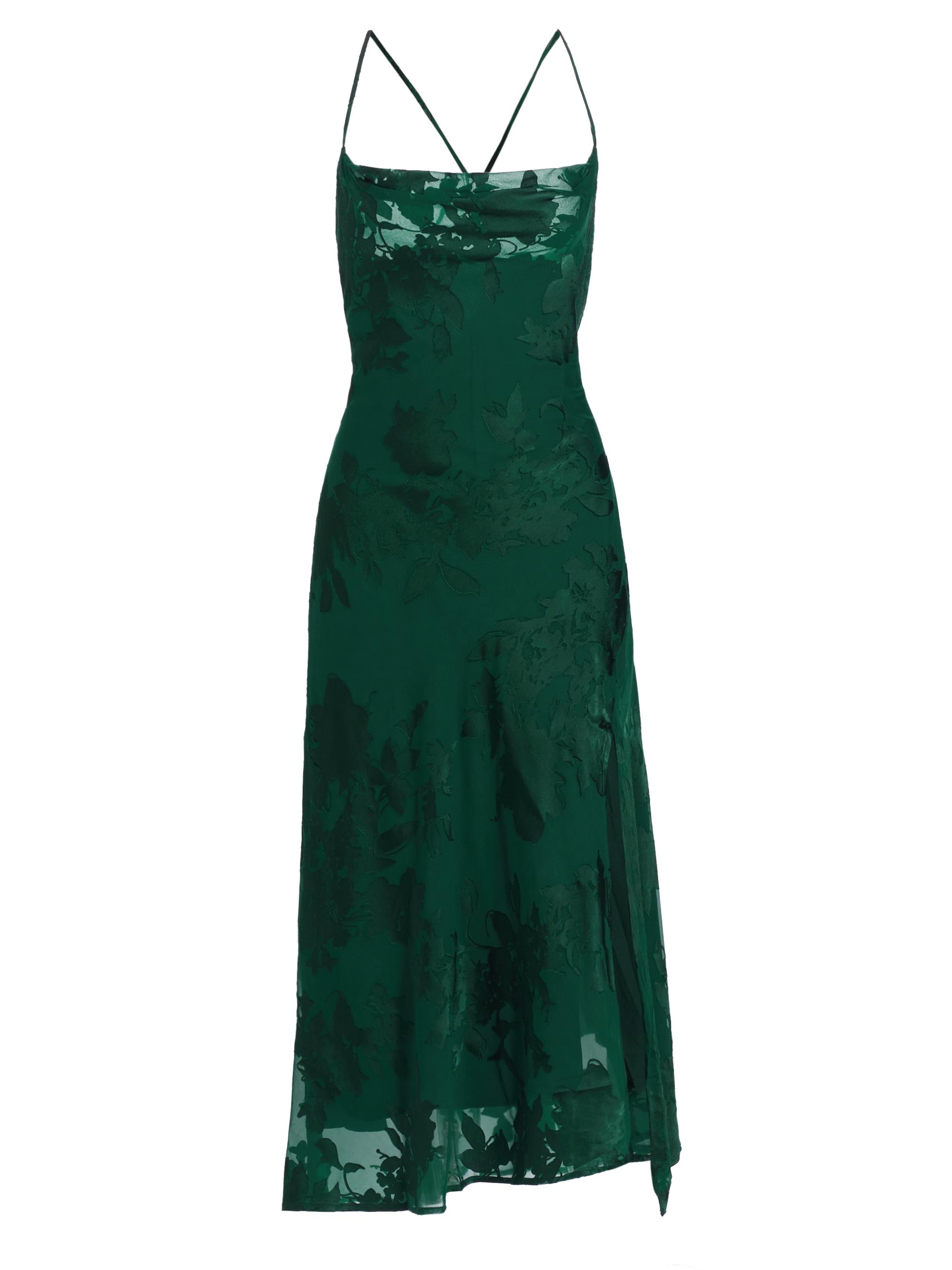 knee length dresses for ladies Gaia Floral Burnout Midi Dress