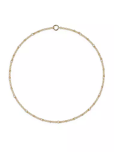 Gravity 18K Yellow Gold Link Chain Necklace