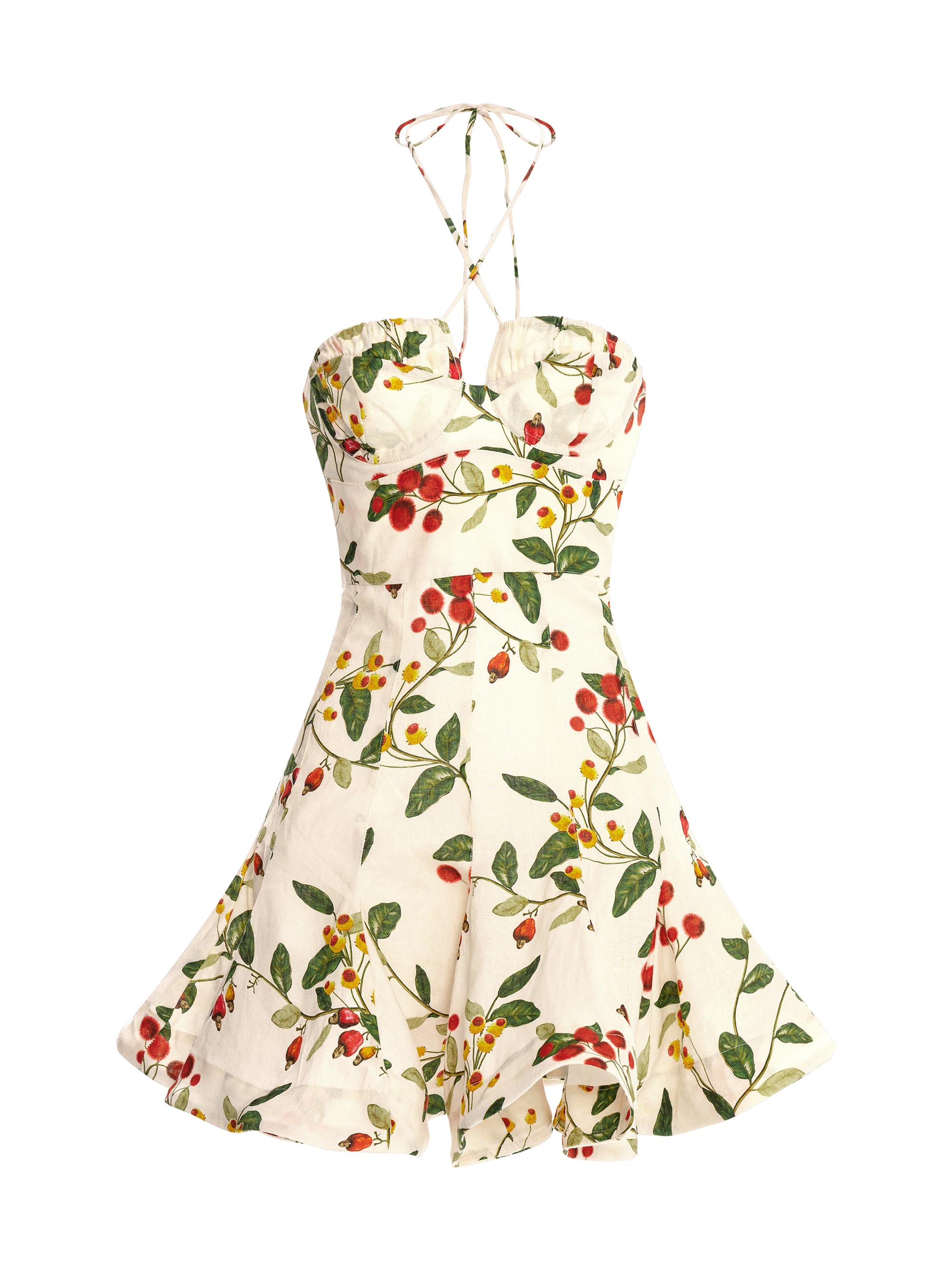 agua by agua bendita linen dress Agua Bendita Barbara Floral Embroidered Linen Maxi Dress