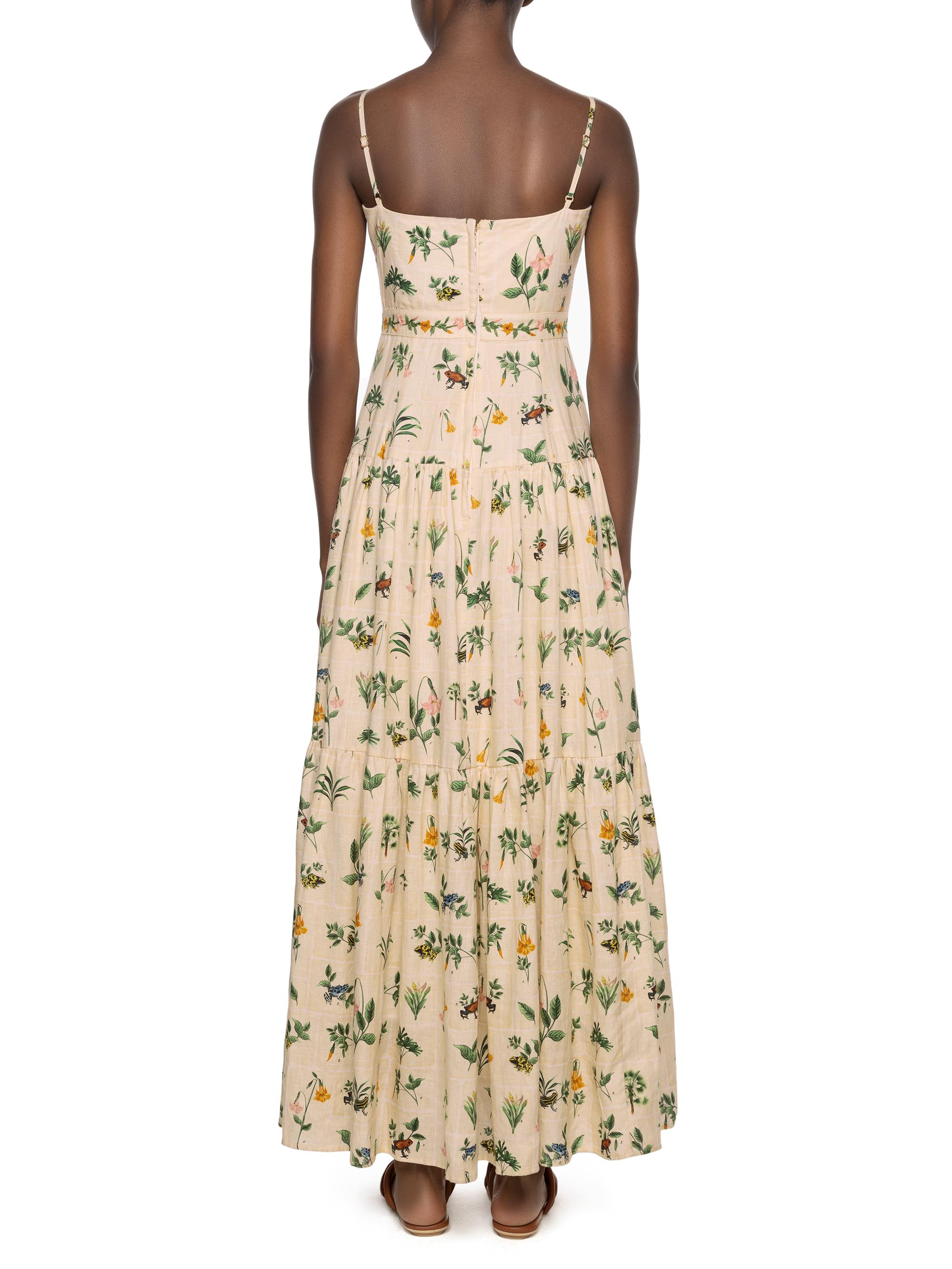 linen nude dress CINNABAR LINEN NUDE MIDI DRESS main image 0