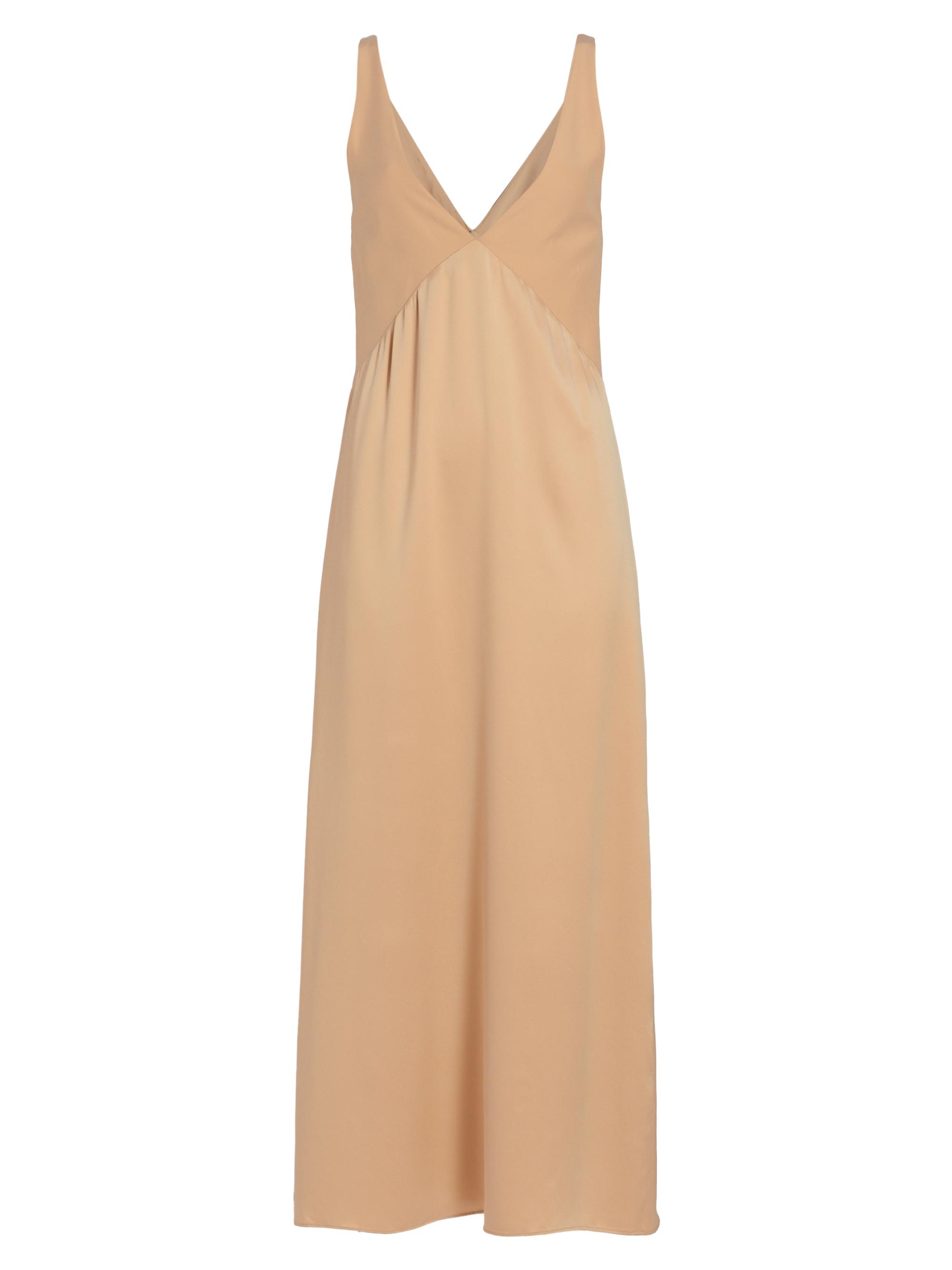 TWP Women's V-Neck Silk Gown - Rose Gold