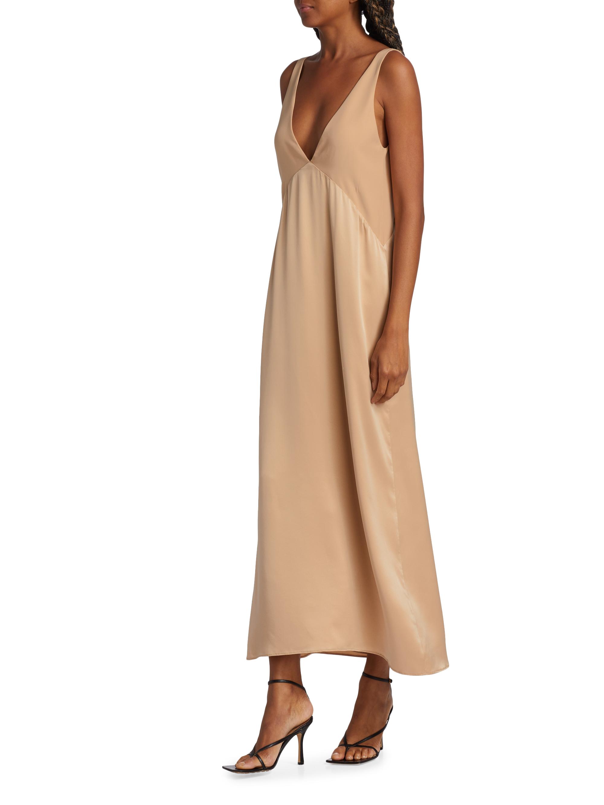 TWP V-Neck Silk Gown | Saks Fifth Avenue