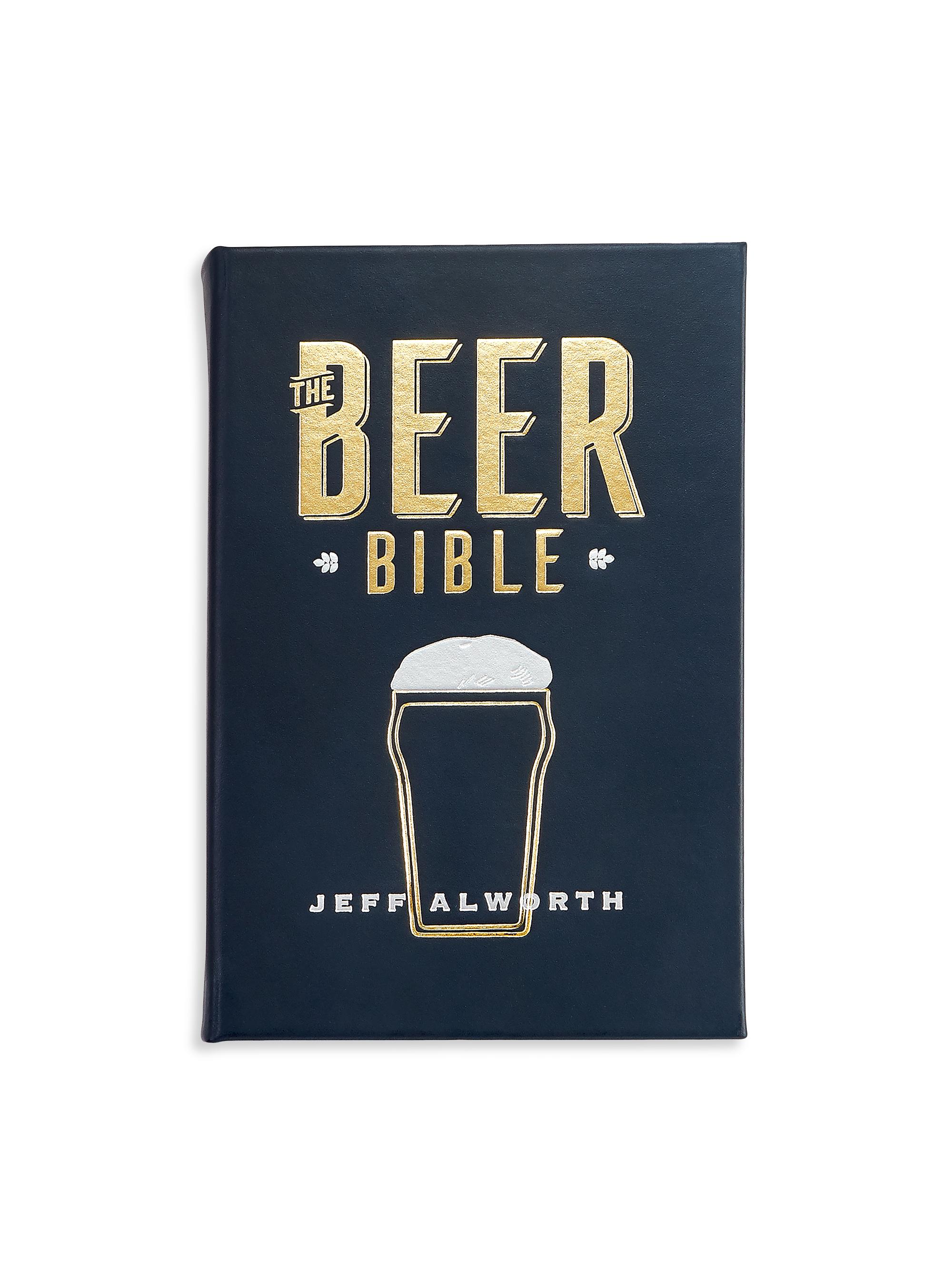 Graphic Image ''The Beer Bible''Leather-Bound Book - Navy