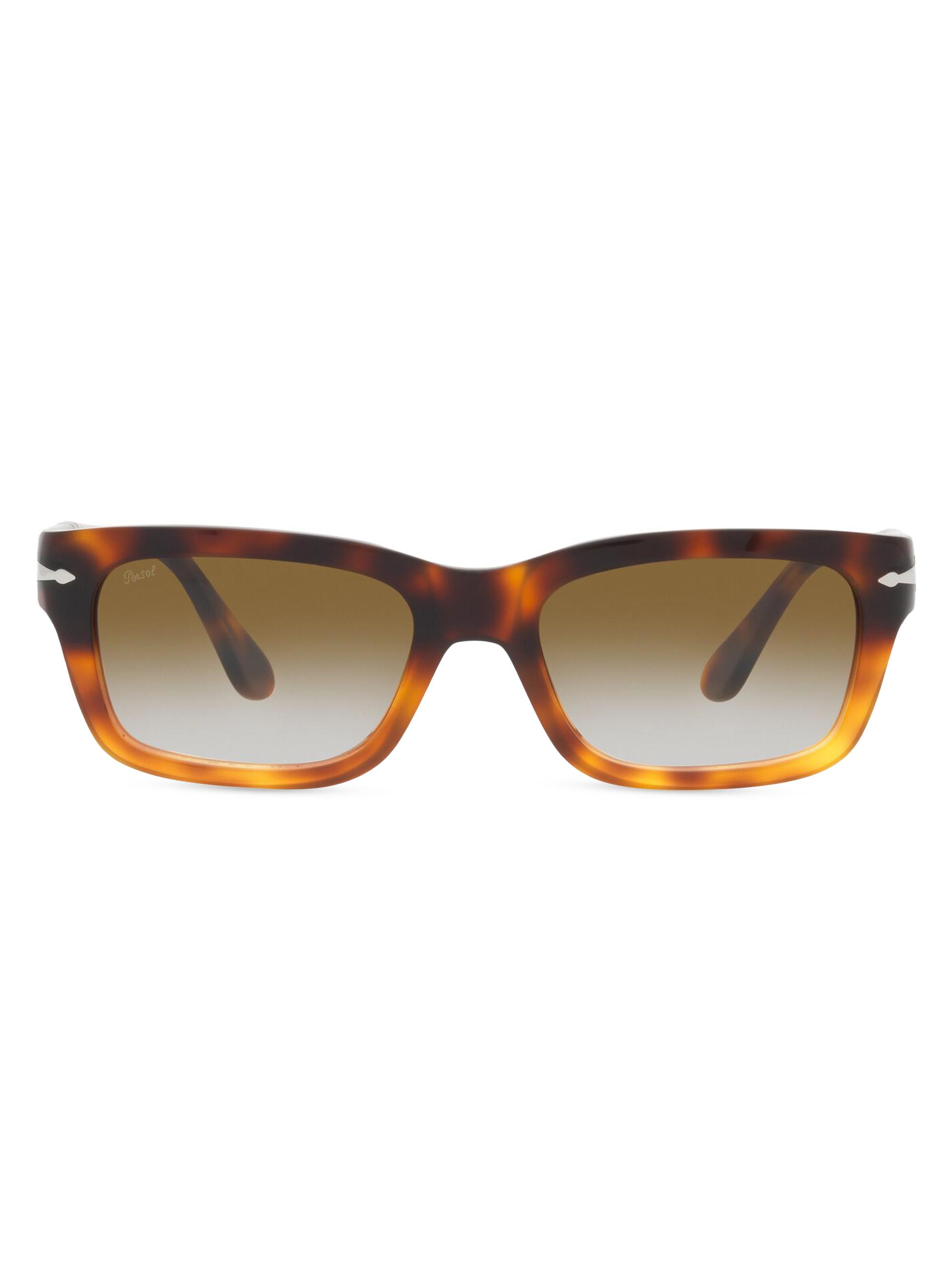 Oliver Peoples Men's PO3301S 57MM Rectangle Sunglasses - Brown Tortoise