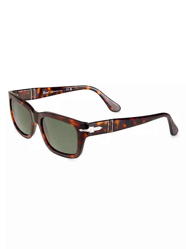 57MM Rectangular Tortoiseshell Sunglasses