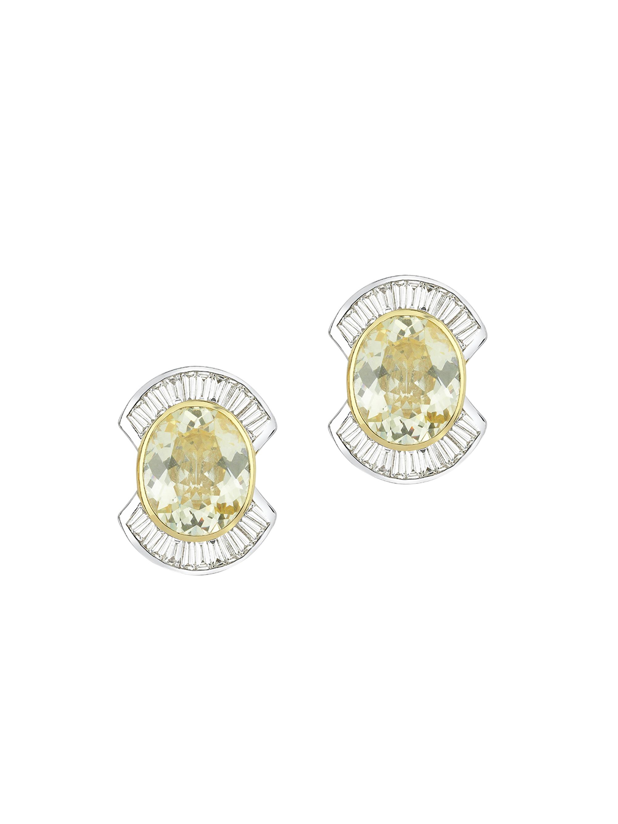 Melis Goral Women's Reflection 14K Gold, Diamond & Citrine Earrings - Citrine