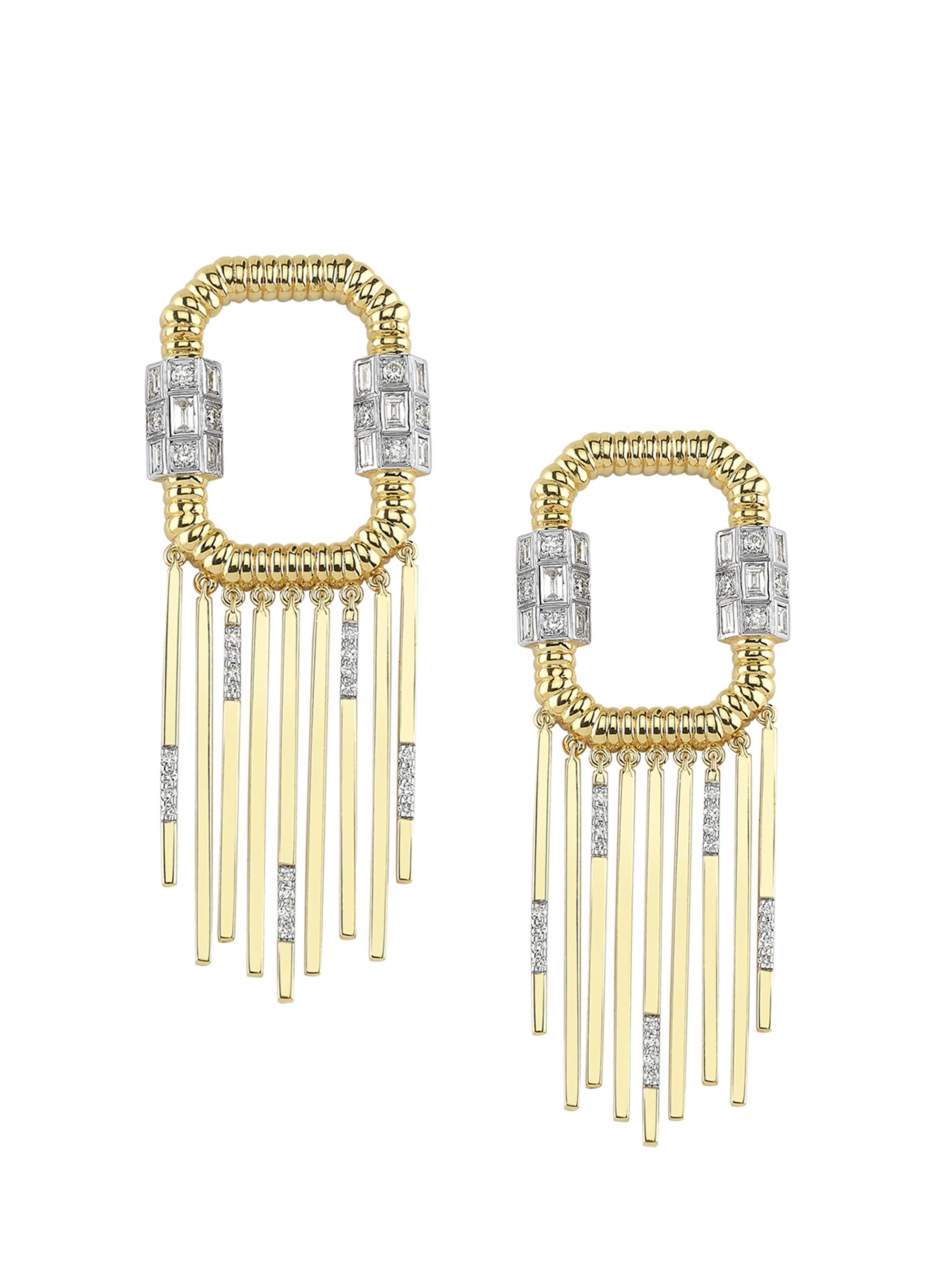 Melis Goral Women's Vibe 14K Gold & Diamond Drop Earrings - Yellow Gold