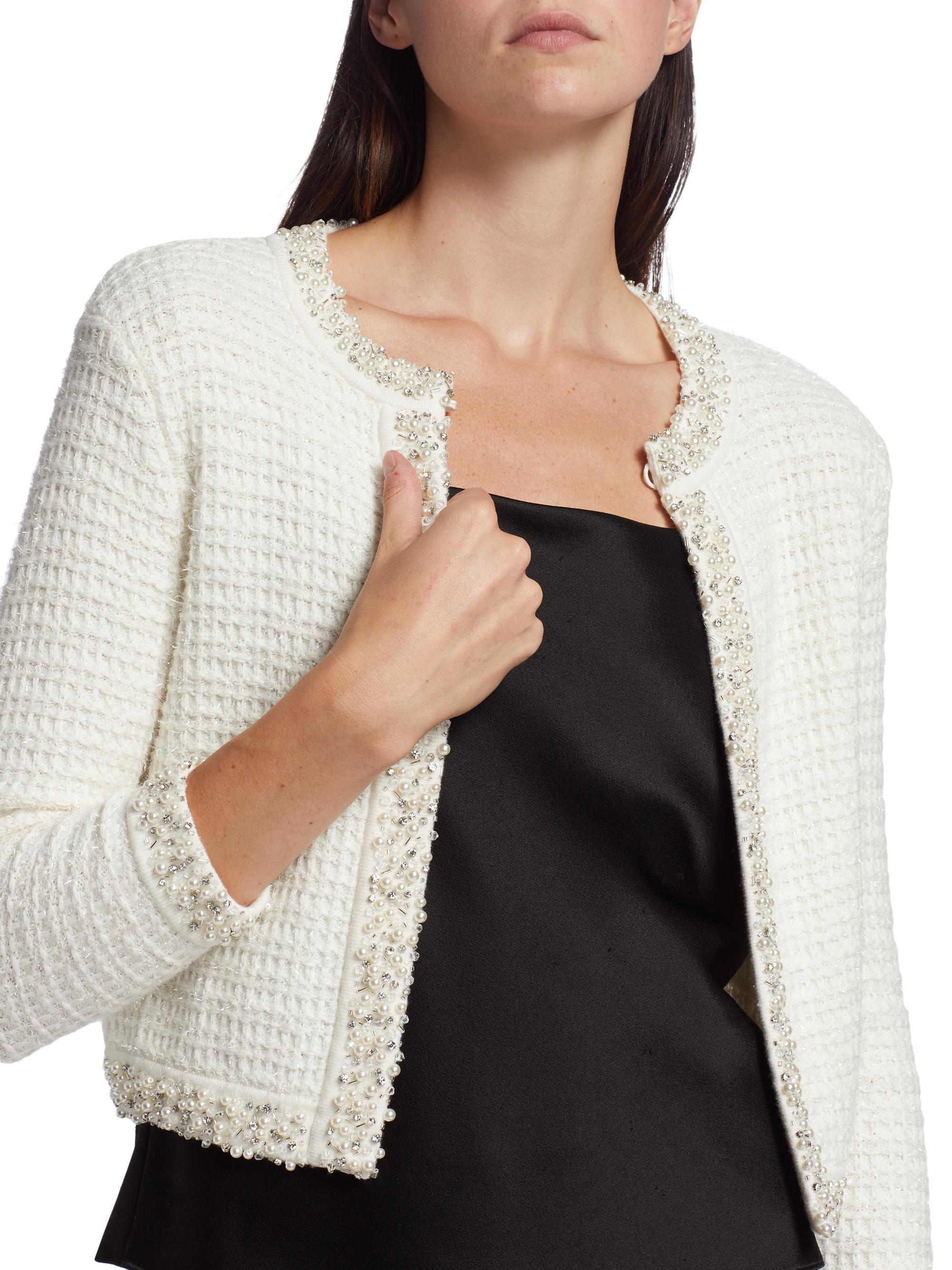 Alice + Olivia Akira Embellished Cardigan | Saks Fifth Avenue