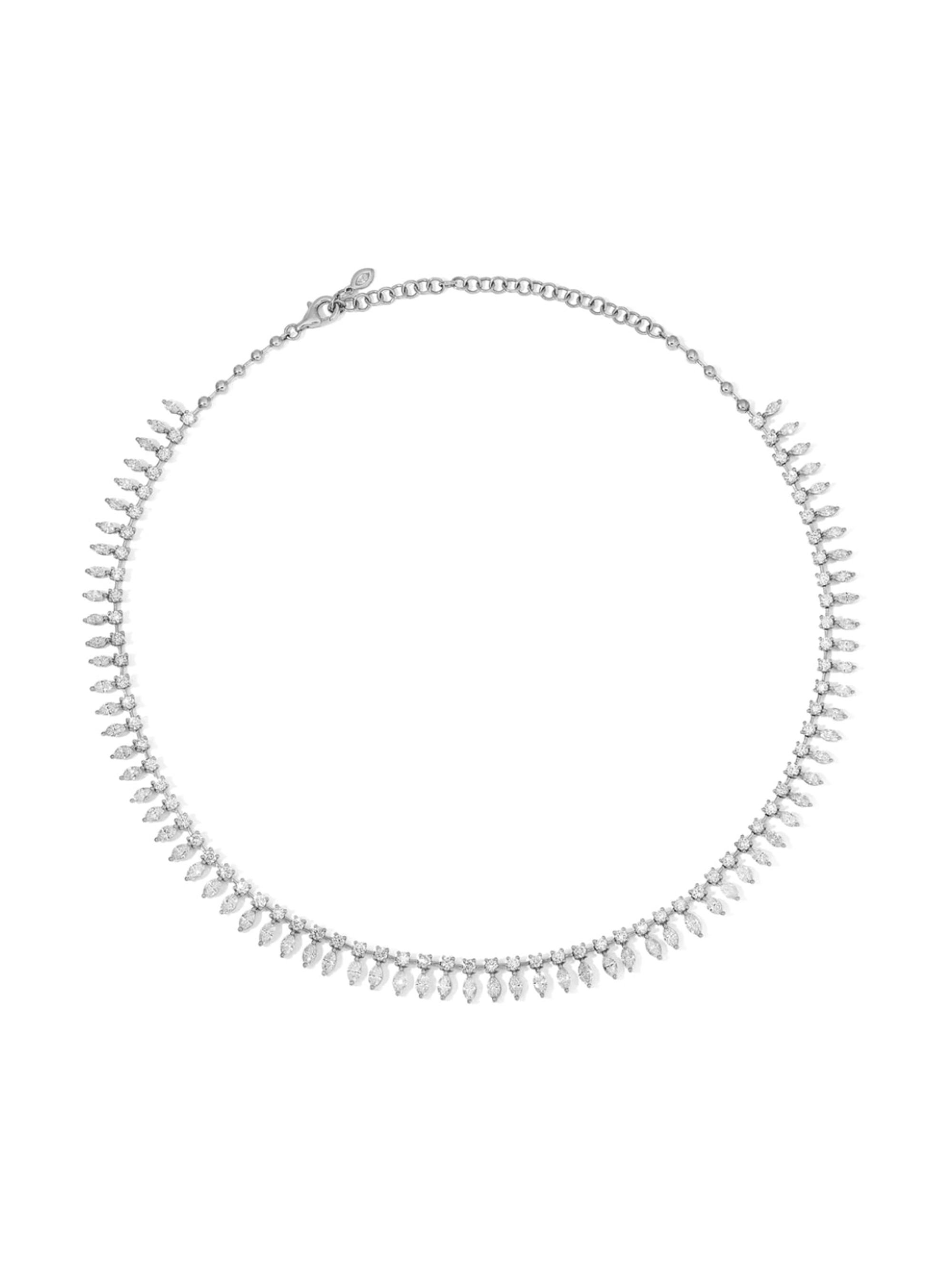 Anita Ko Women's Shaker 18K White Gold & Diamond Choker - White Gold