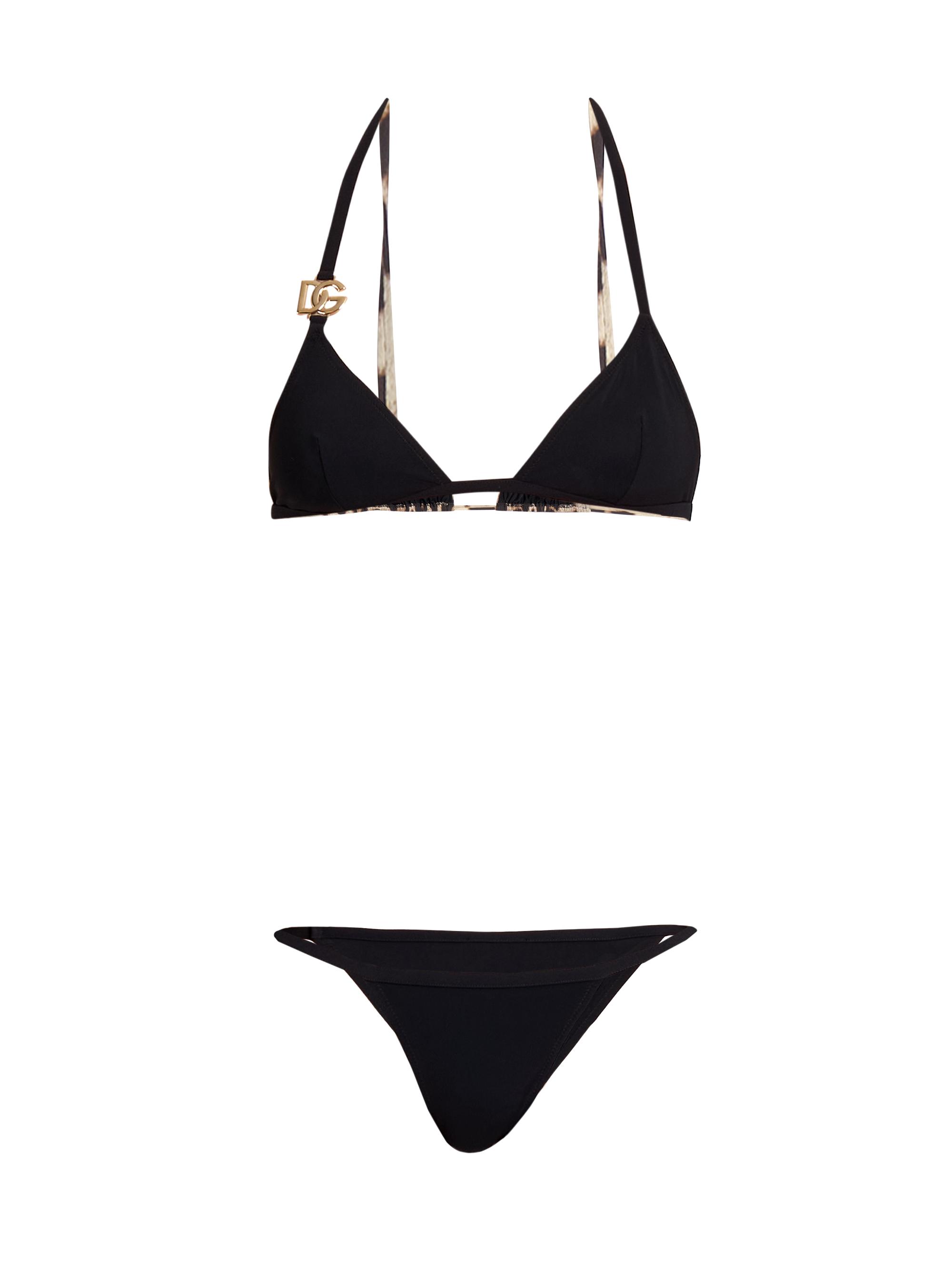 Dolce & Gabbana Women's Core Triangle Bikini Set - Nero