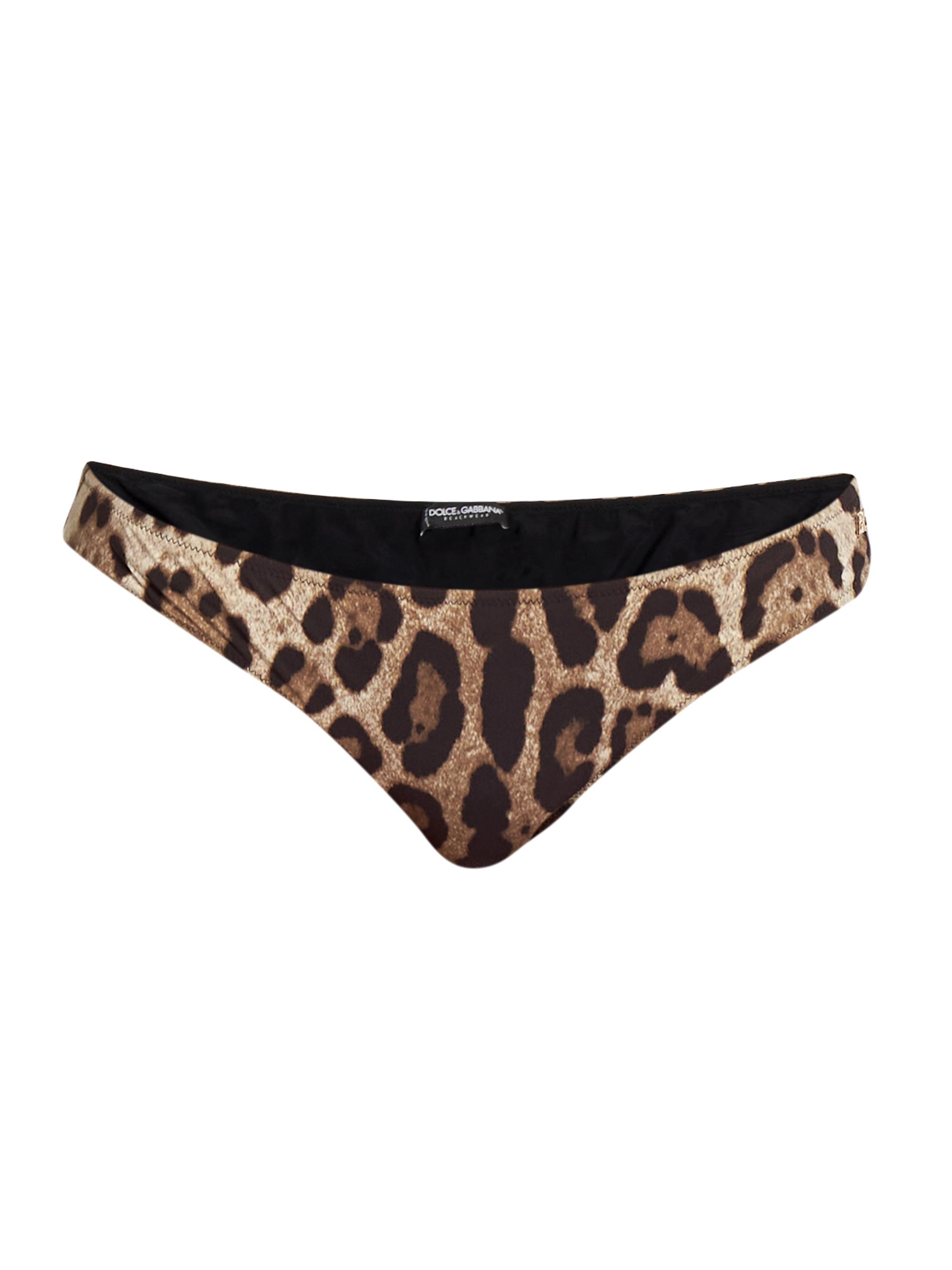 Dolce & Gabbana Women's Leopard-Print Bikini Bottom - Leopard