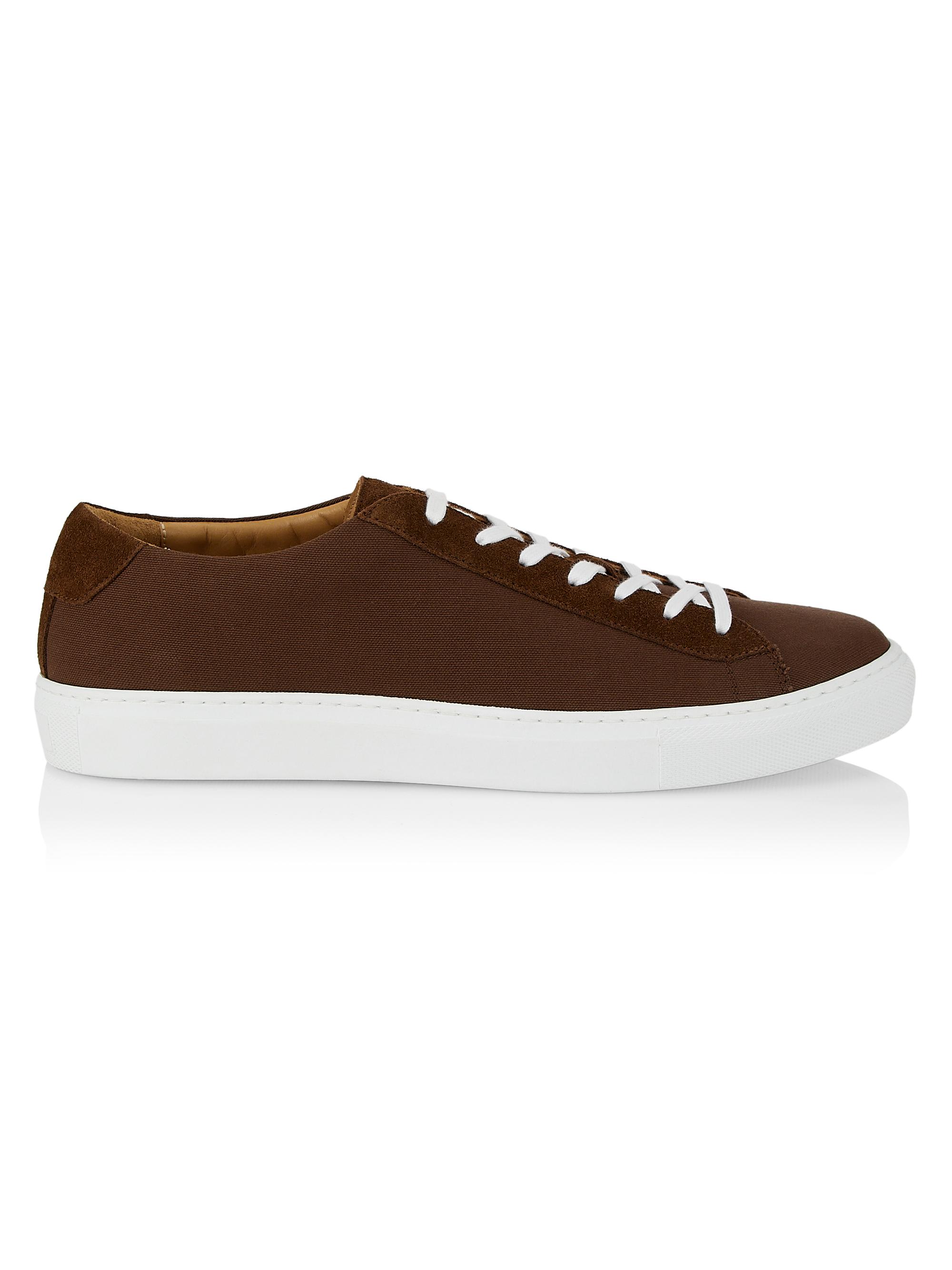 Saks Fifth Avenue Men's Canvas Low-Top Sneakers - Java
