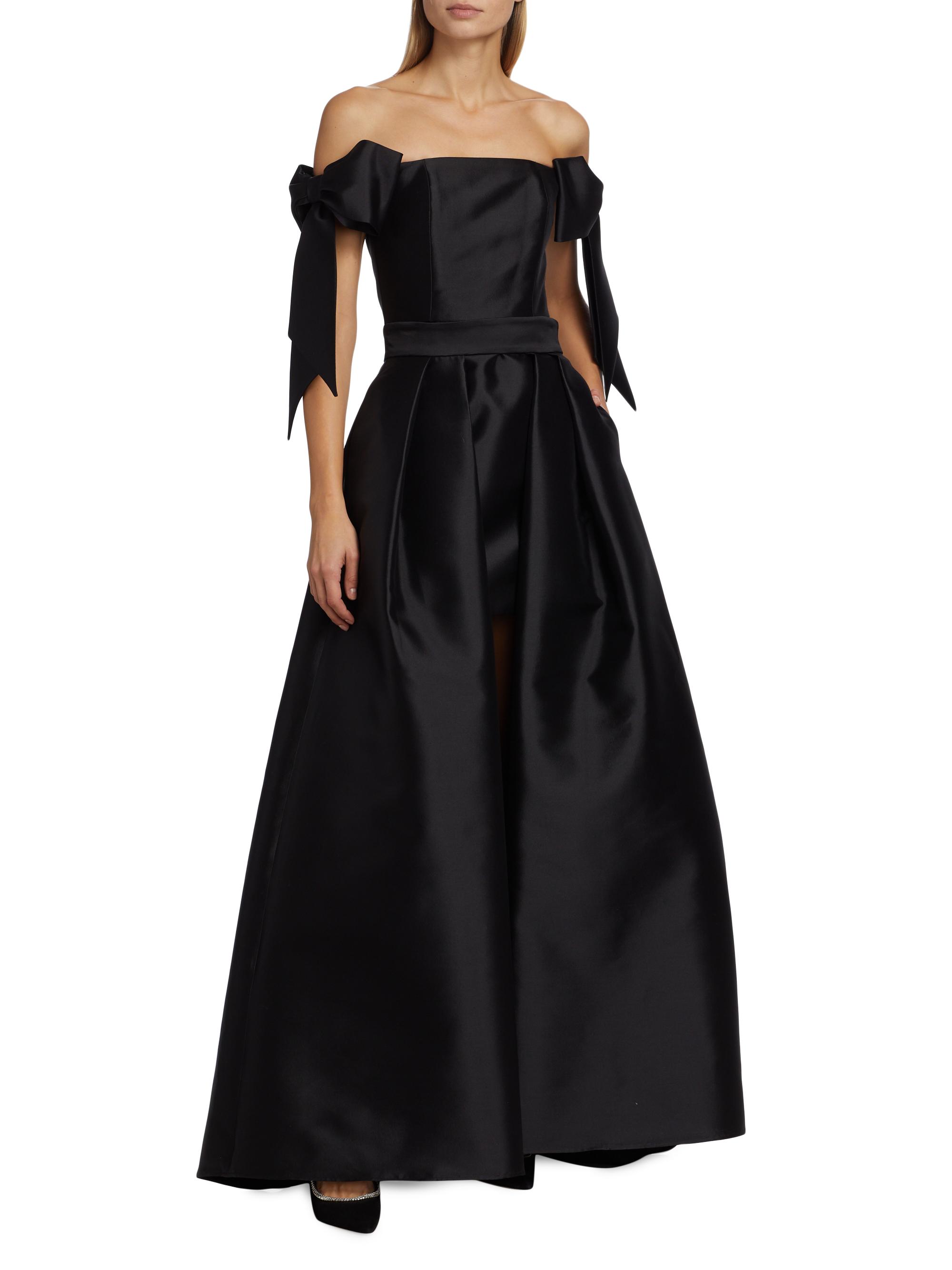 Alexia María Isabella Silk-Wool Minidress With Convertible Skirt