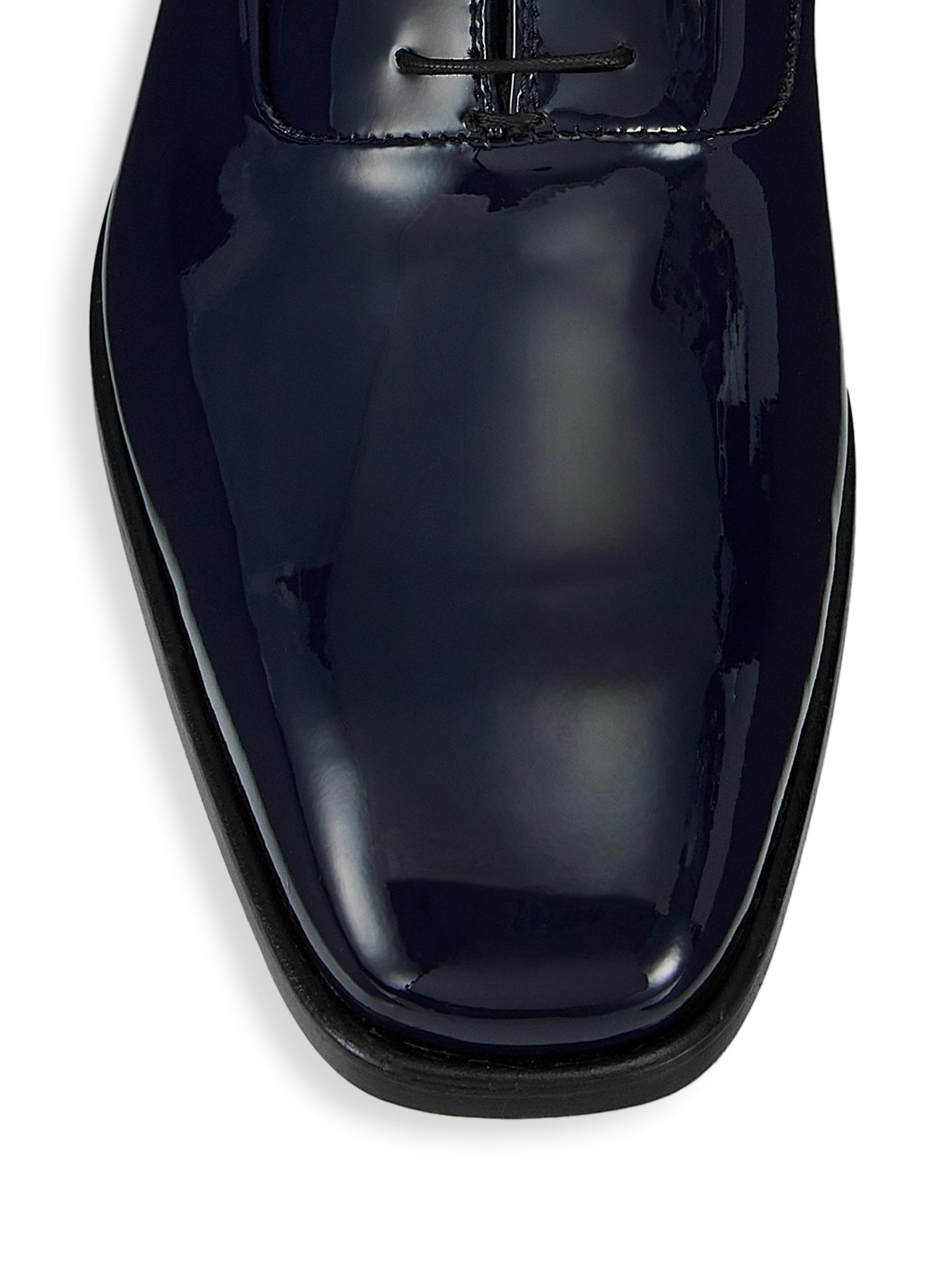 Shop Saks Fifth Avenue COLLECTION Patent Leather Dress Shoes | Saks ...