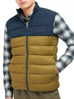 Orlebar Brown quilted zip-up gilet - Green