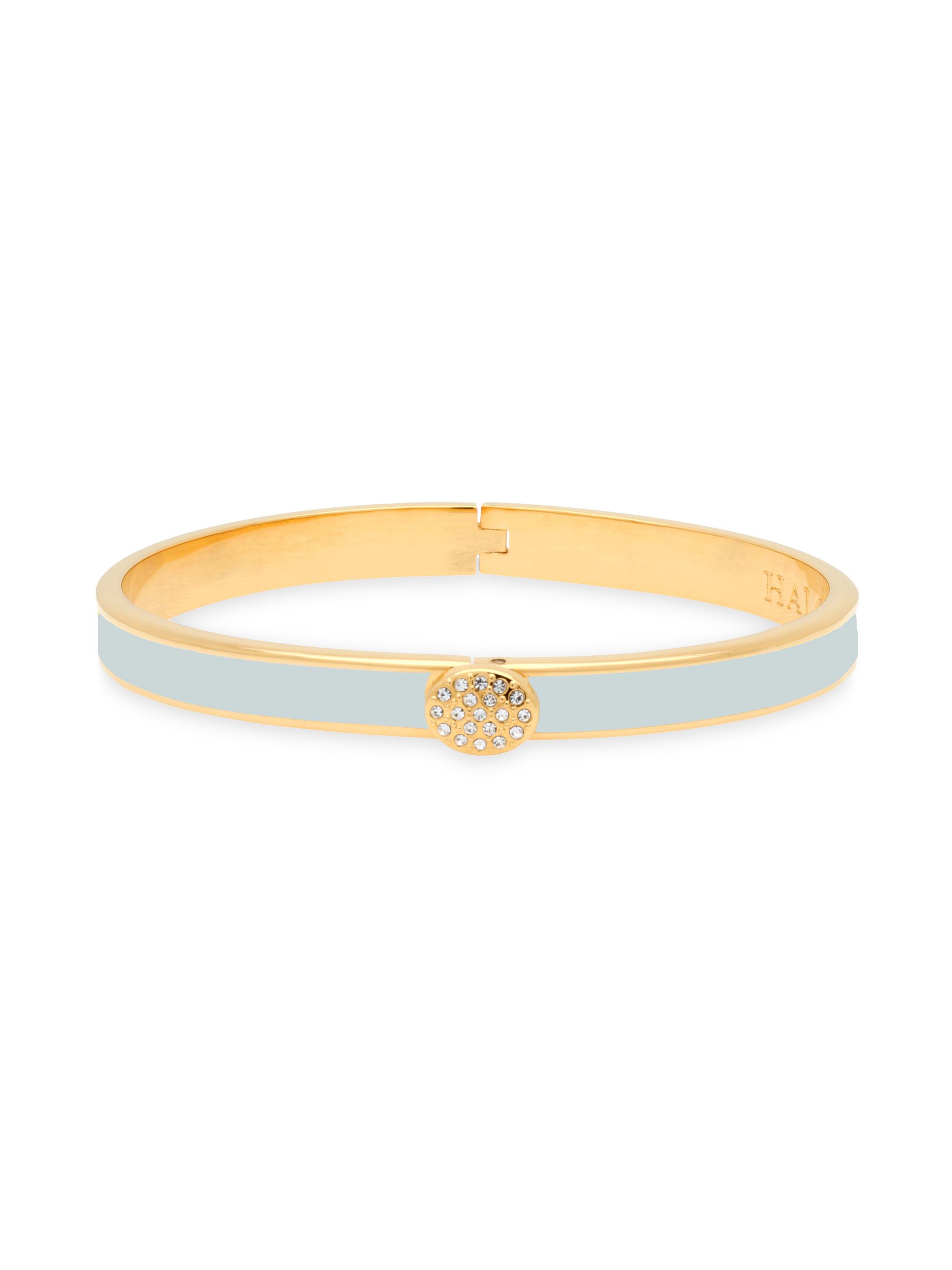 Halcyon Days Women's Skinny Pave Hinged Bangle - Forget Me Not