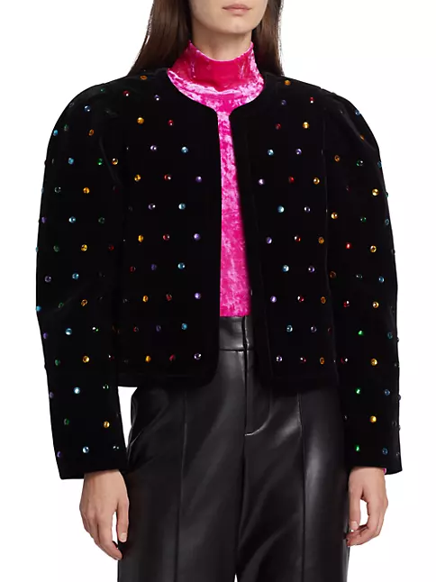 Shop Ronny Kobo Molly Embellished Jacket