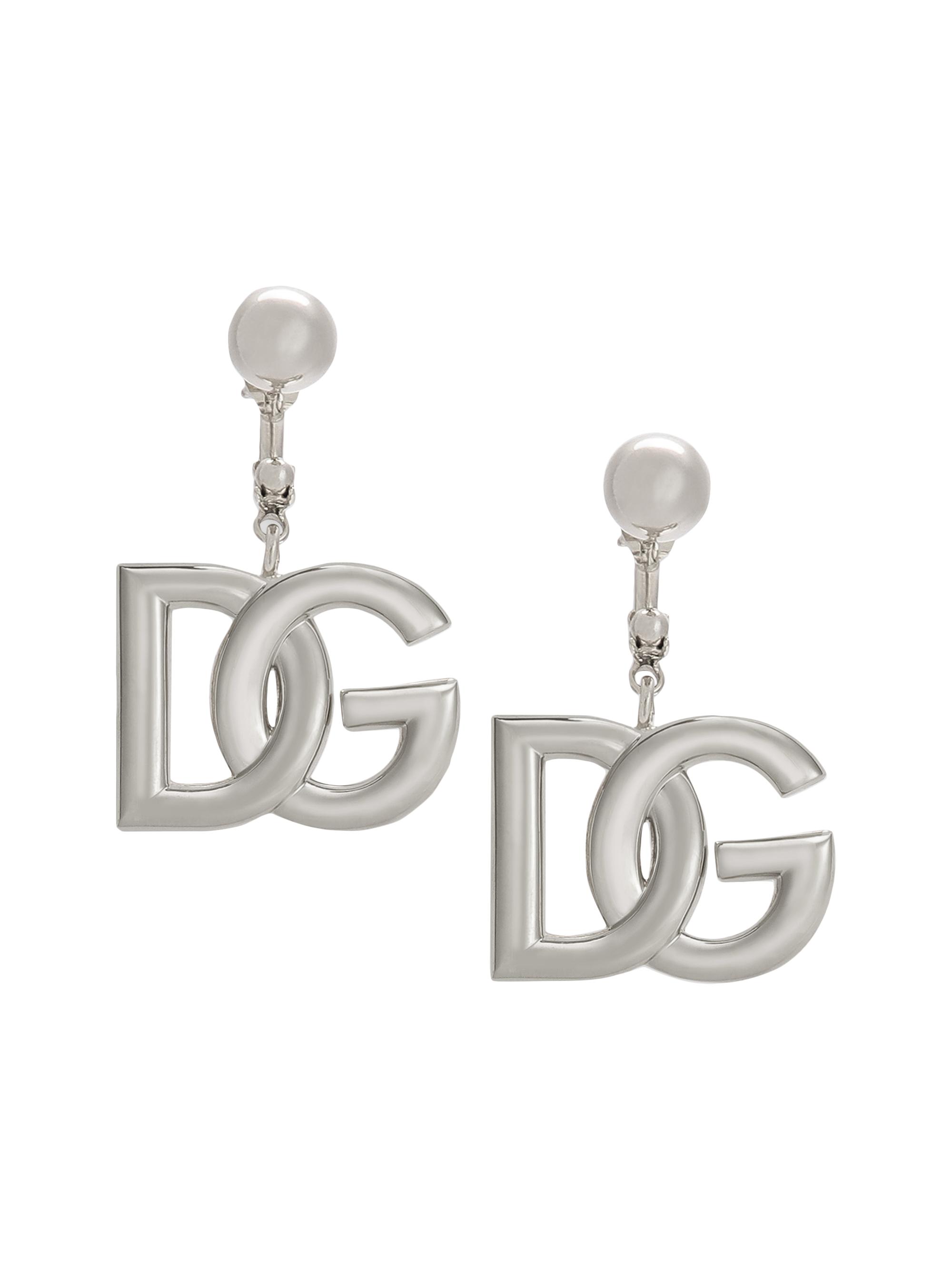 Dolce & Gabbana Women's Goldtone Monogram Ear Jackets - Silver