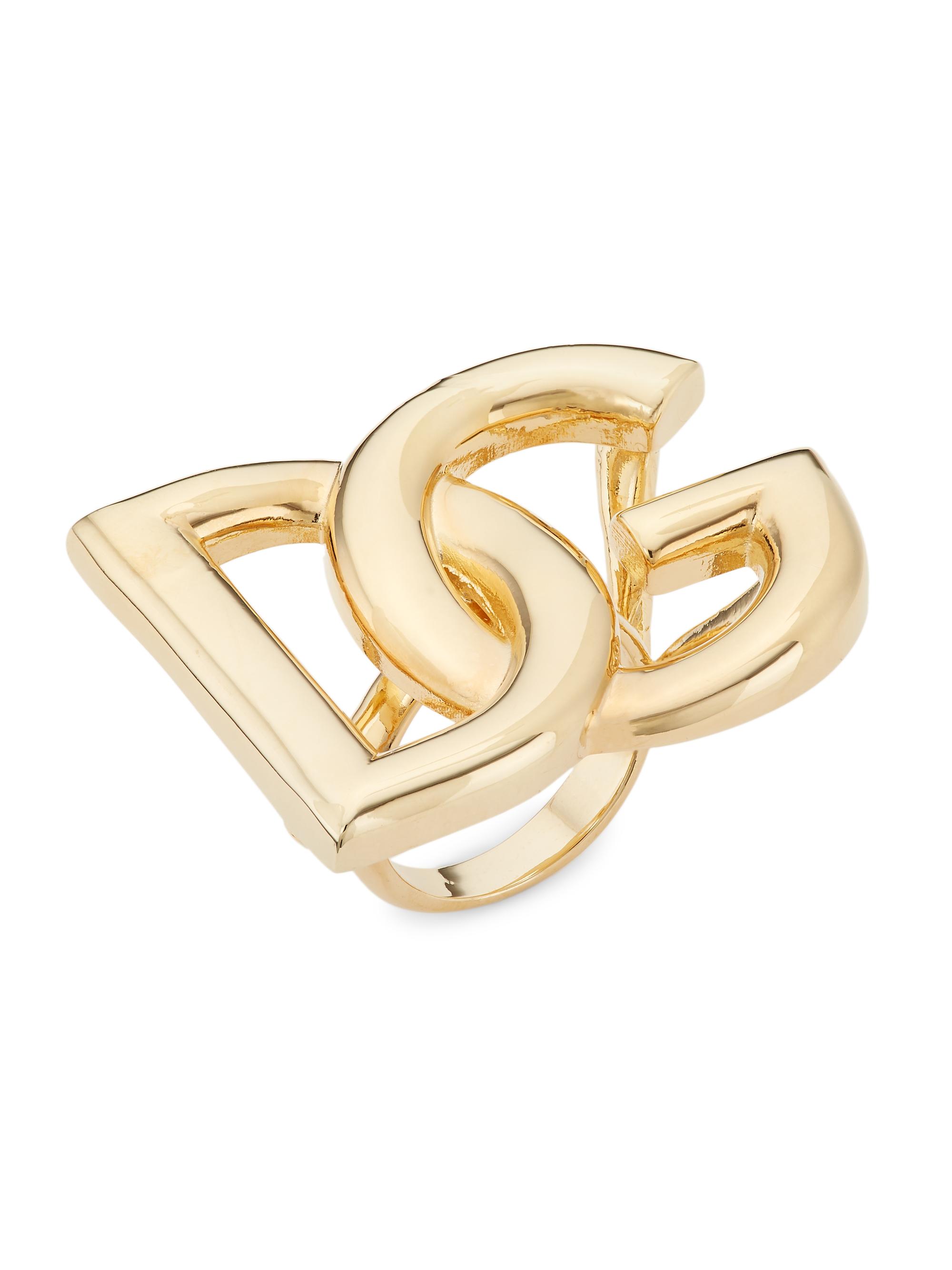 Dolce & Gabbana Women's Goldtone Monogram Ring - Gold